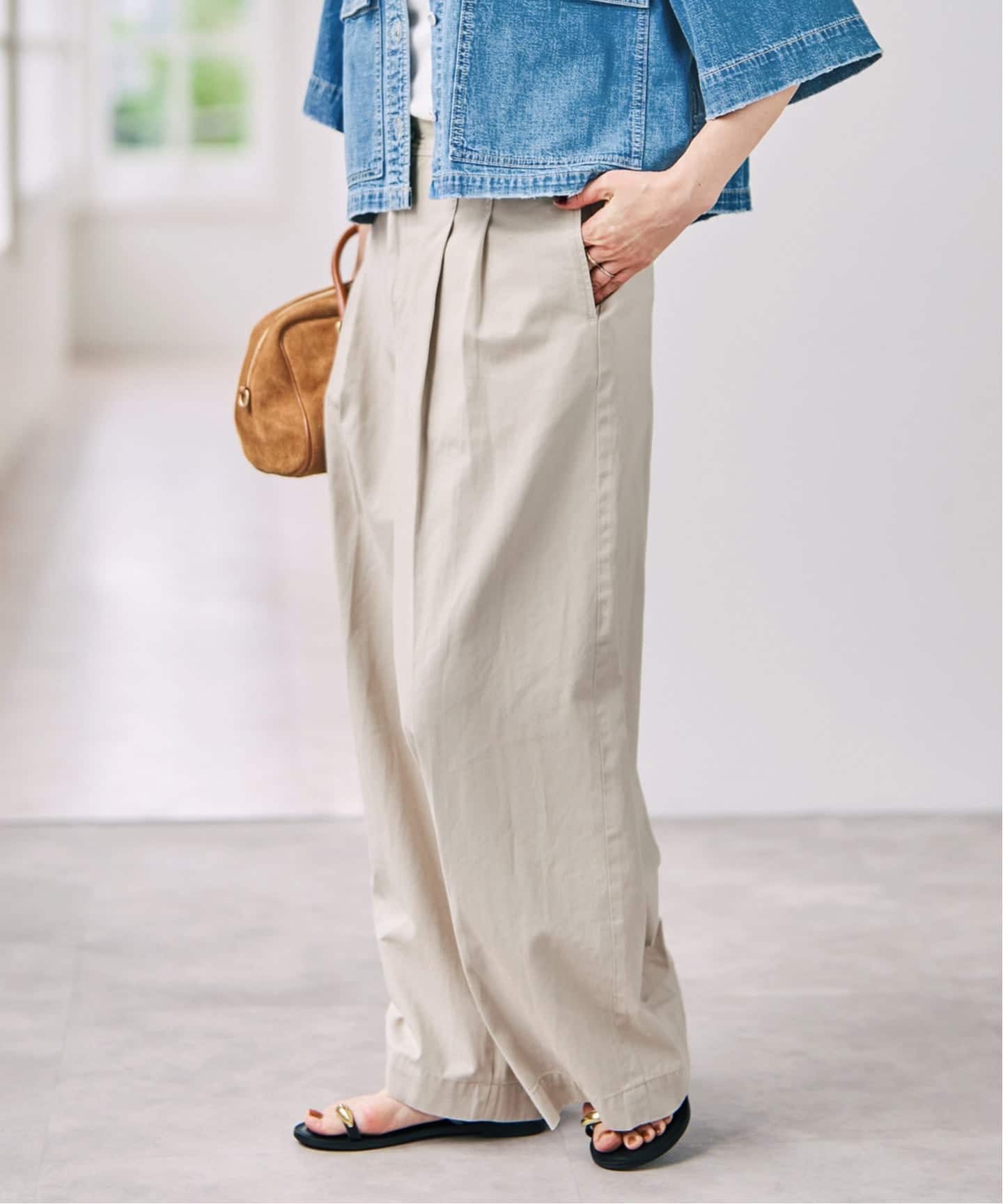 spick&Span バックアシメチノ スピック＆スパン Spick & Span バックアシメチノ （ベージュ