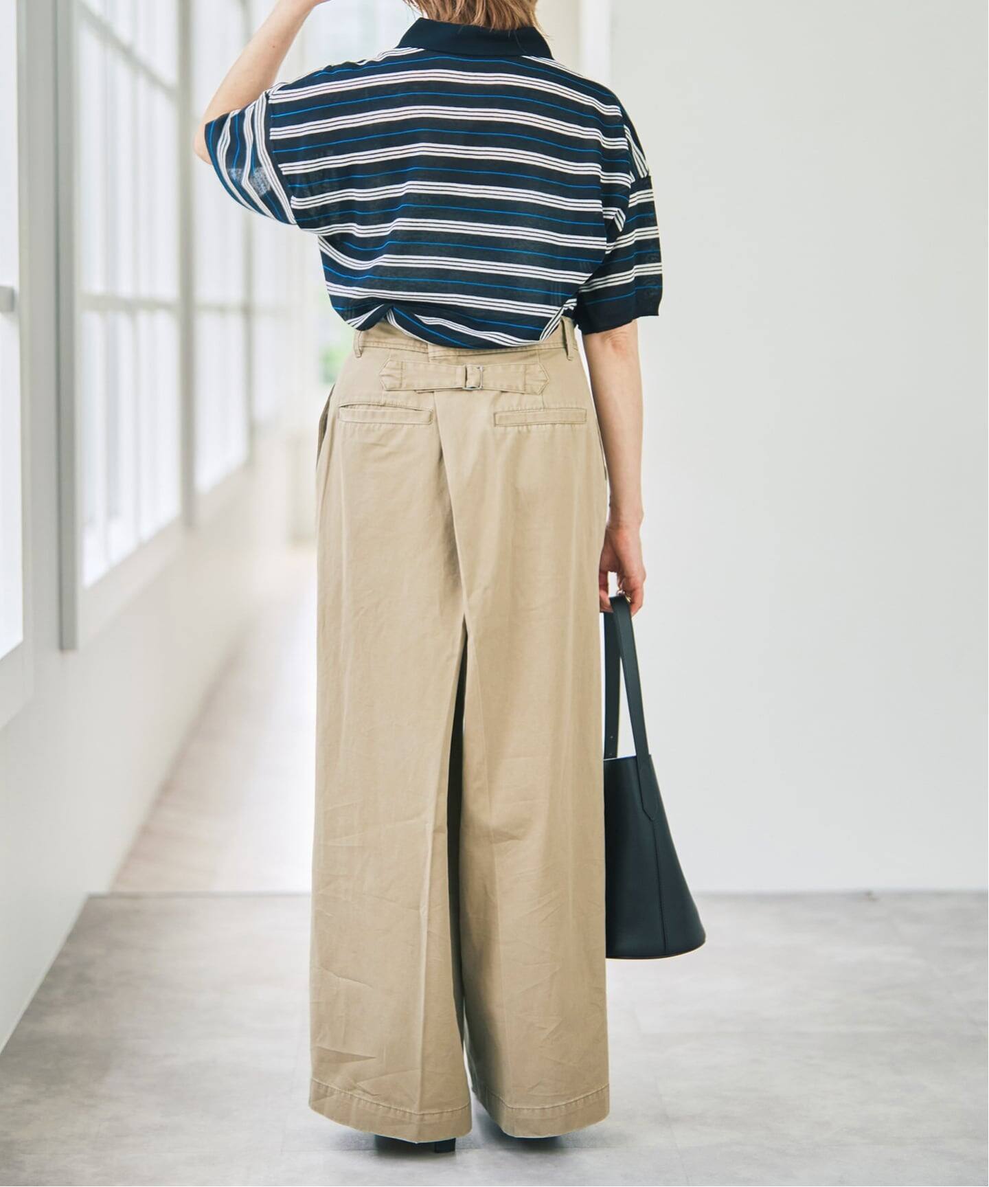 バックアシメチノ（チノパンツ）｜Spick & Span（スピック＆スパン）の