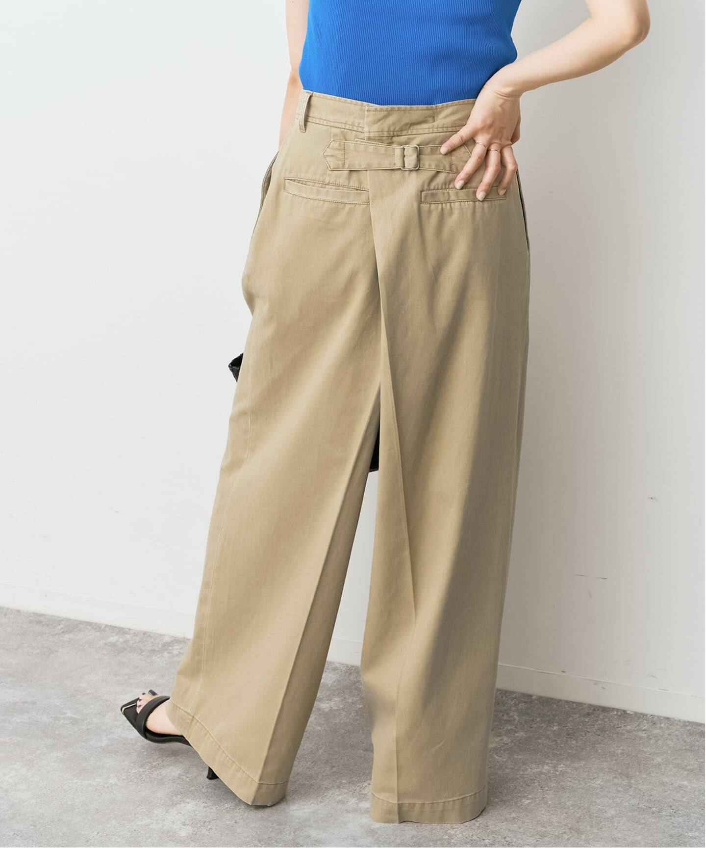 バックアシメチノ（チノパンツ）｜Spick & Span（スピック＆スパン）の