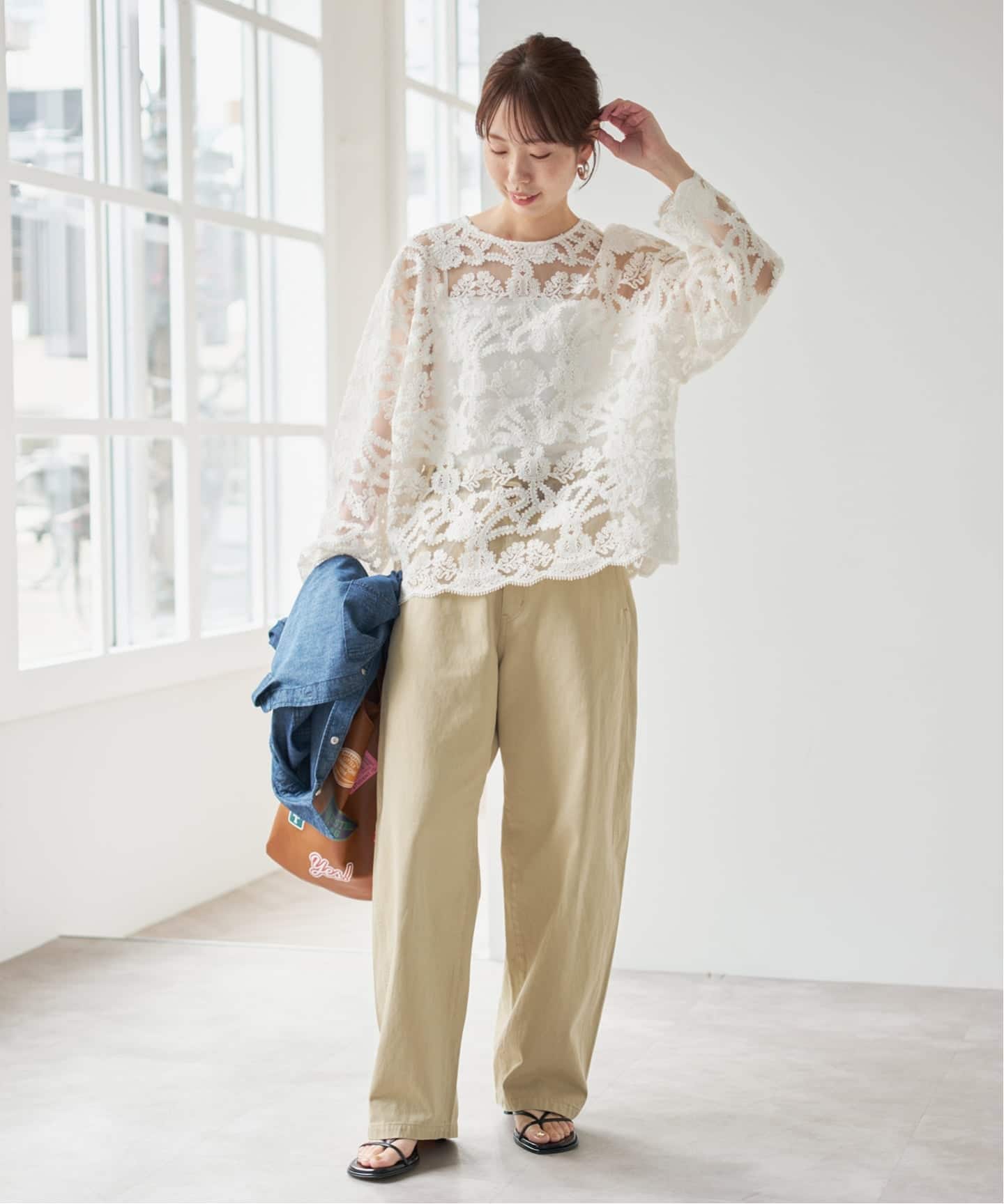 コットンバレルレッグパンツ（その他パンツ）｜Spick & Span（スピック