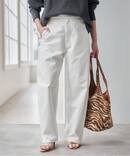 《予約》コットンバレルレッグパンツ
