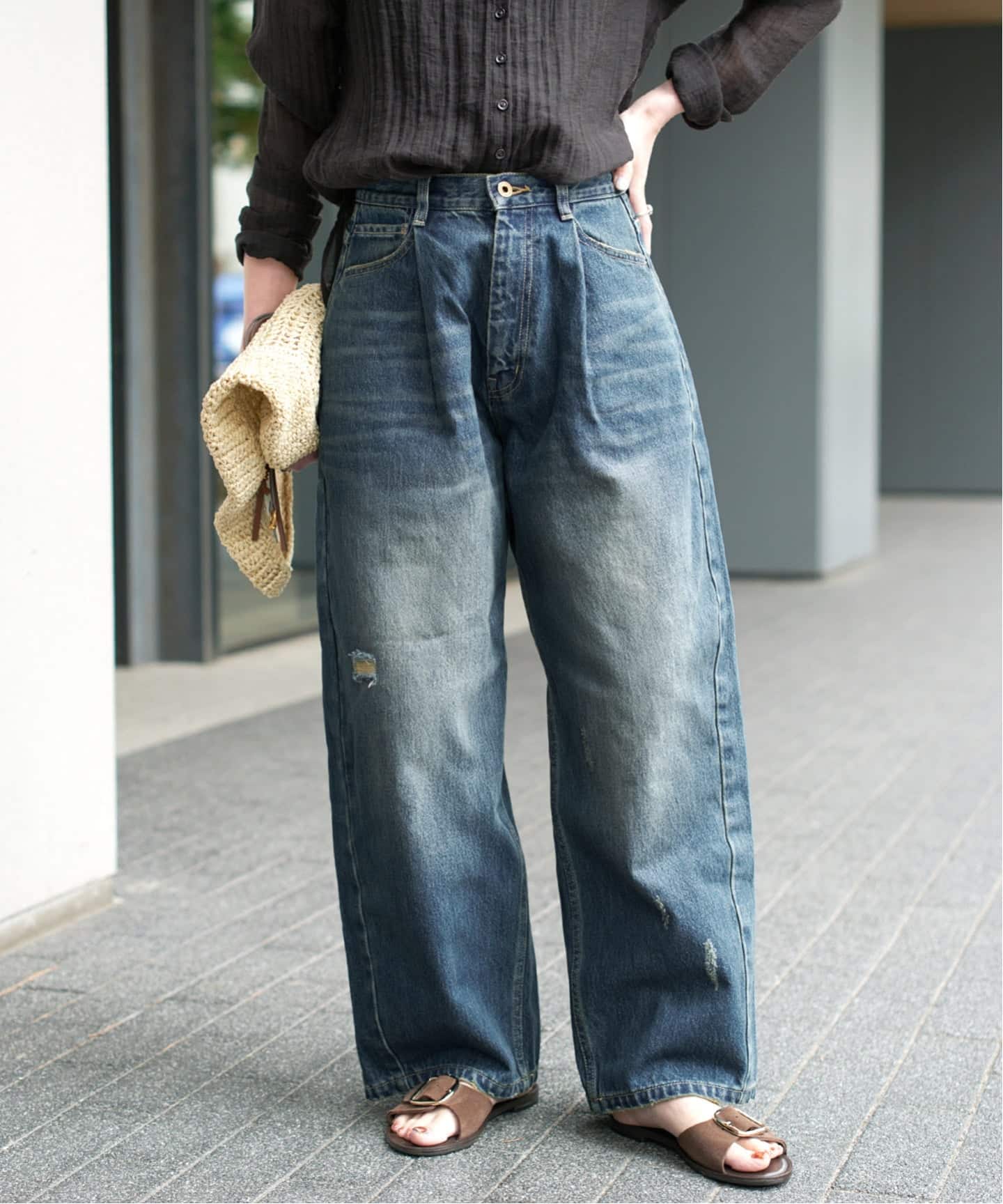 WEB限定サイズ有り / 追加》5 1/2 TUCKBARREL DENIM(デニムパンツ WEB限定サイズ有り / 追加》5 1/2 TUCKBARREL DENIM(デニムパンツ