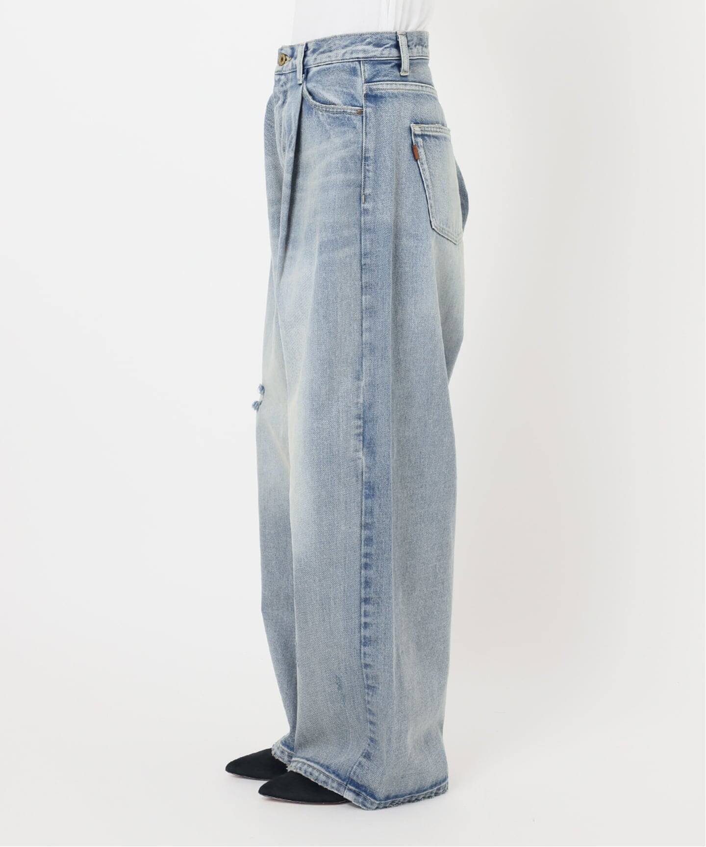 パンツ 5 1/2 TUCKBARREL DENIM WEB限定サイズ有り / 追加予約》5 1/2 TUCKBARREL DENIM（デニムパンツ