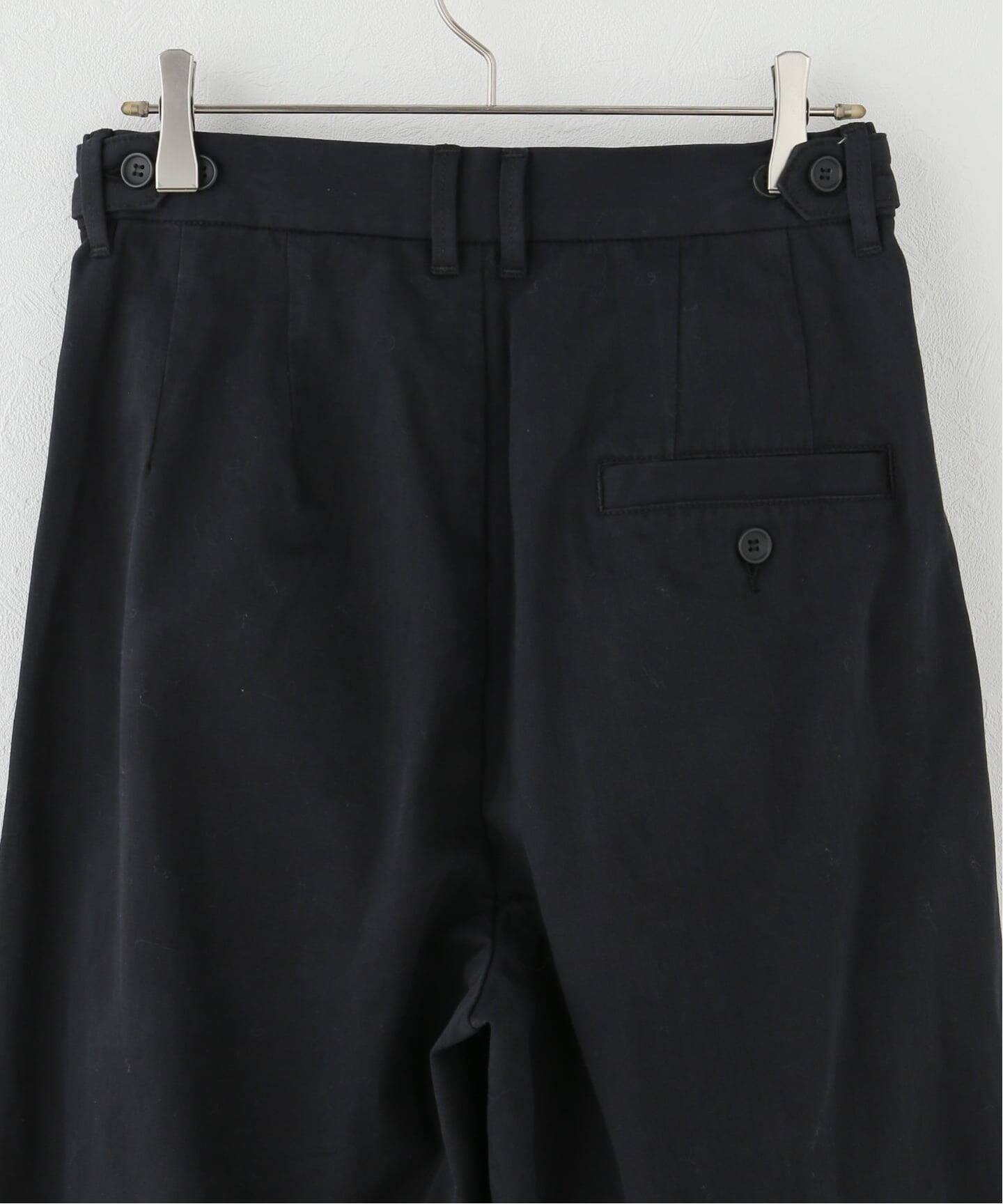 remer / コットンギャバタックカーブパンツ /ブラックS remer パンツ コットンギャバタックカーブパンツ - cotton gabardine