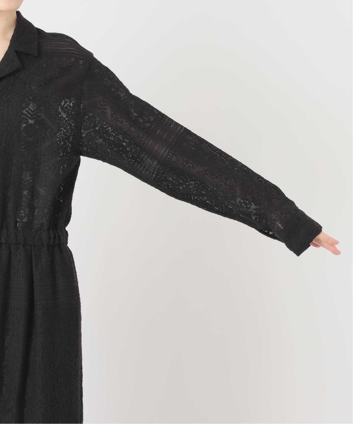 予約》オープンカラーレースジャンプスーツ（サロペット