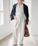 オープンカラーレースジャンプスーツ