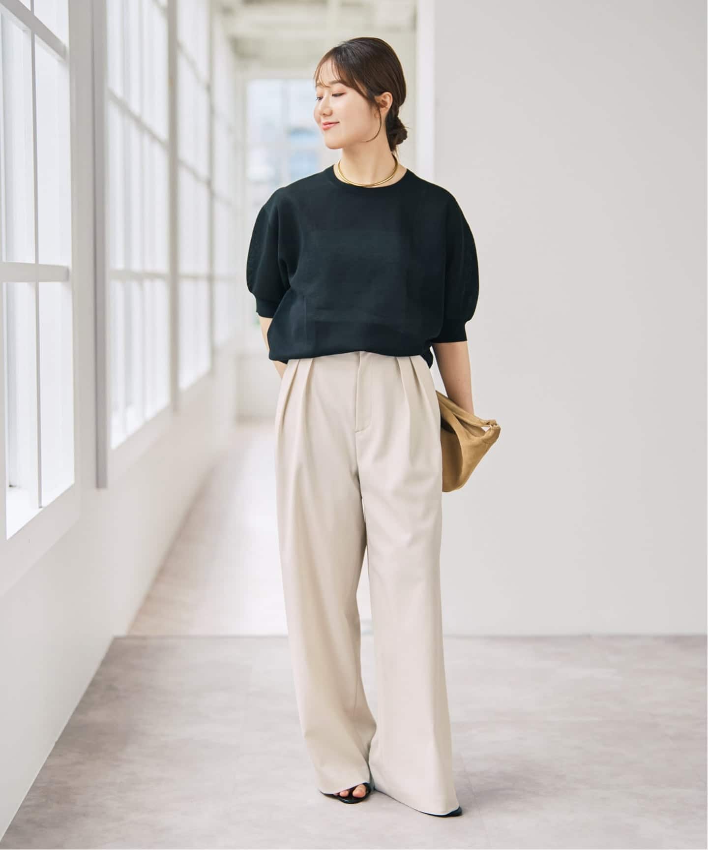 セットアップ可》ツイルストレッチタックパンツ（スラックス）｜Spick