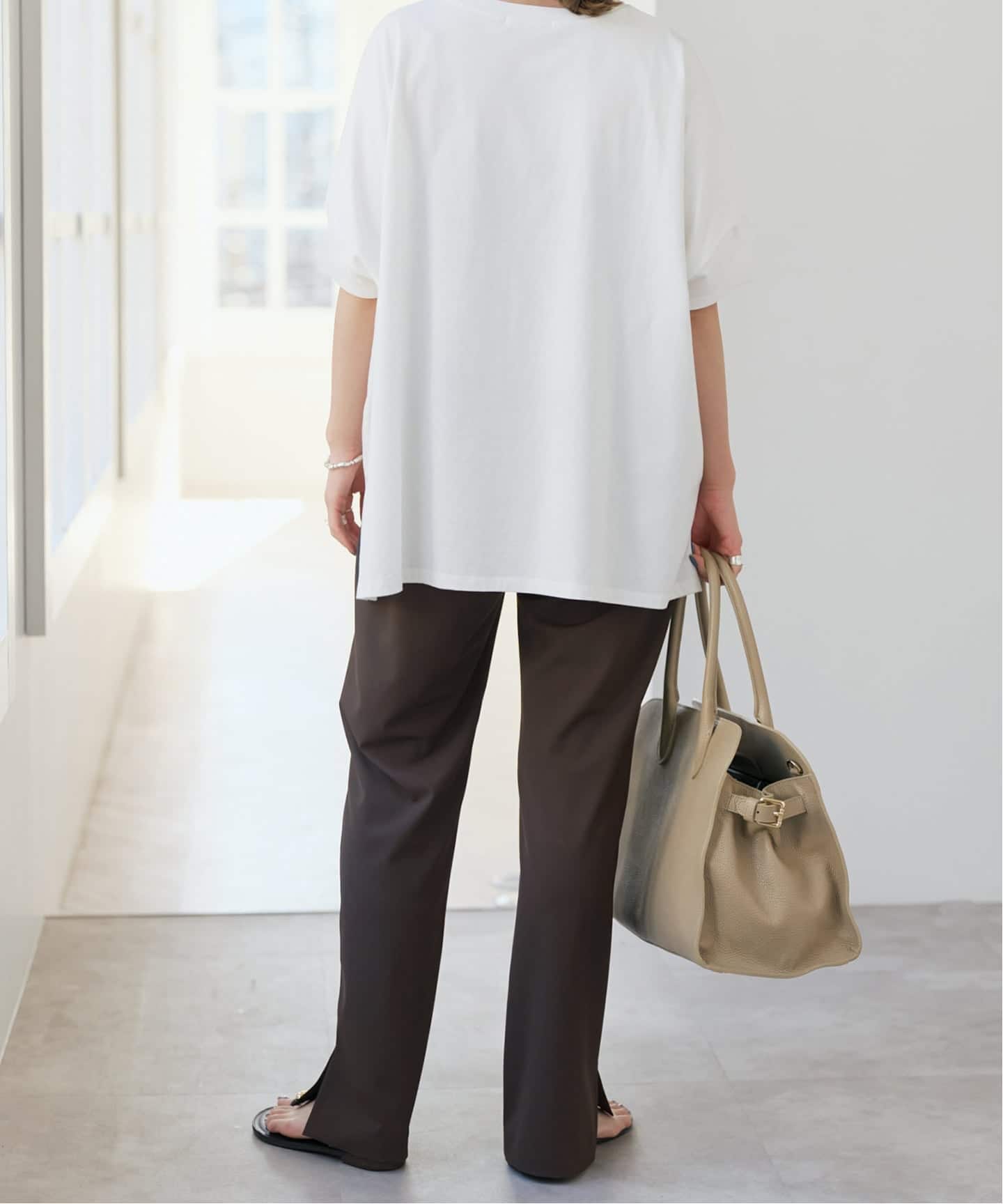 ストレッチサイドスリットパンツ（スラックス）｜Spick & Span