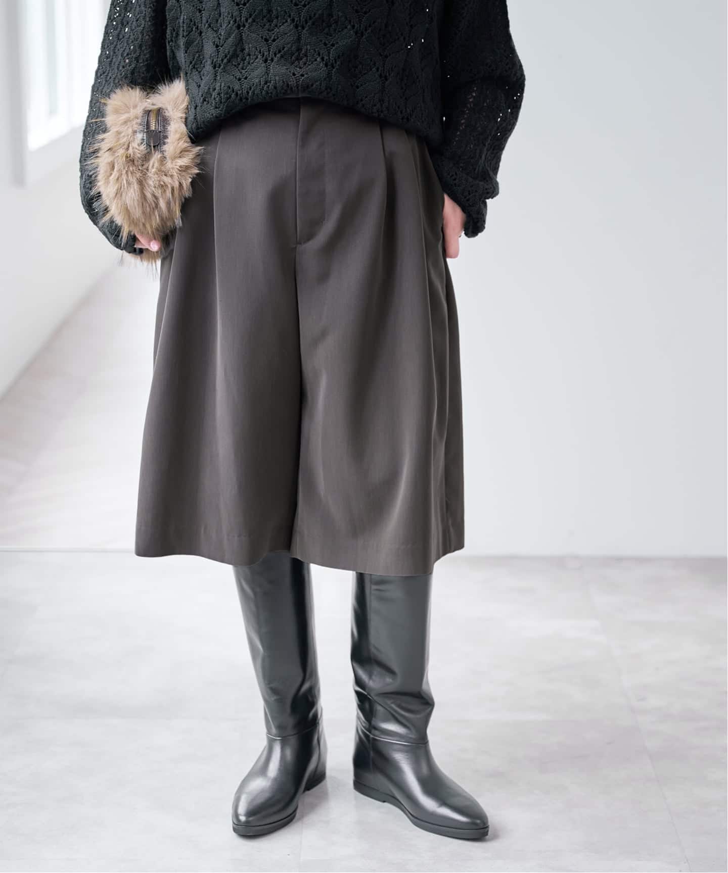 ツータックキュロットパンツ（ショート・ハーフパンツ）｜Spick & Span