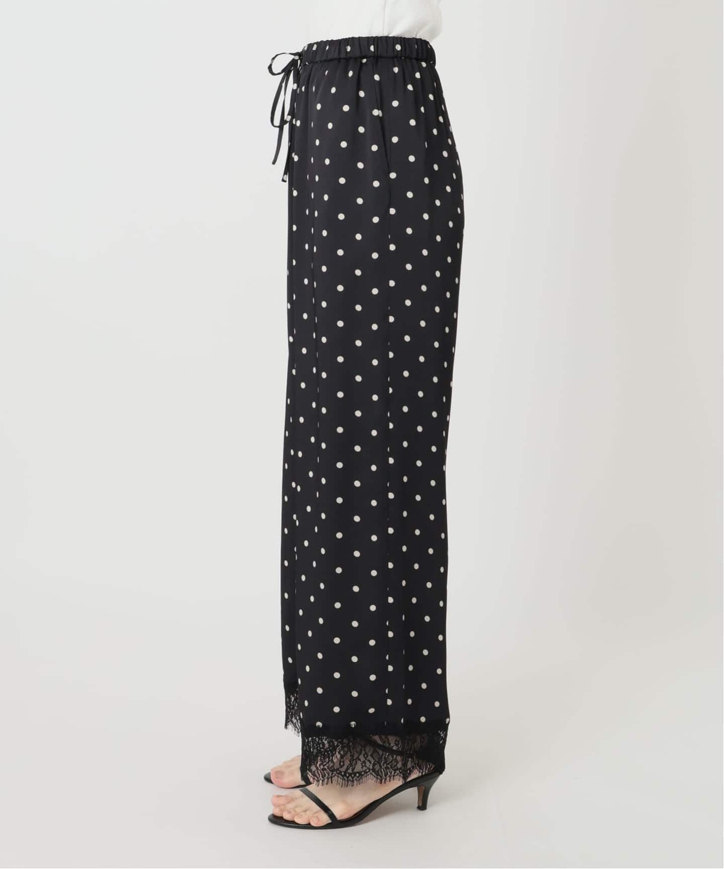 セットアップ可》レースドッキングドットサテンパンツ（その他パンツ