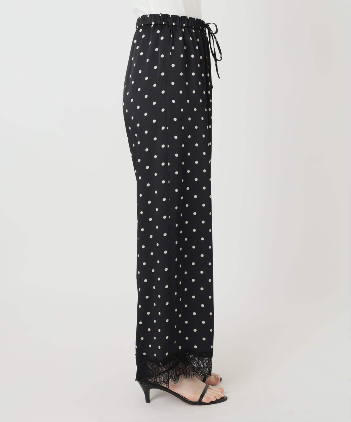 セットアップ可》レースドッキングドットサテンパンツ（その他パンツ