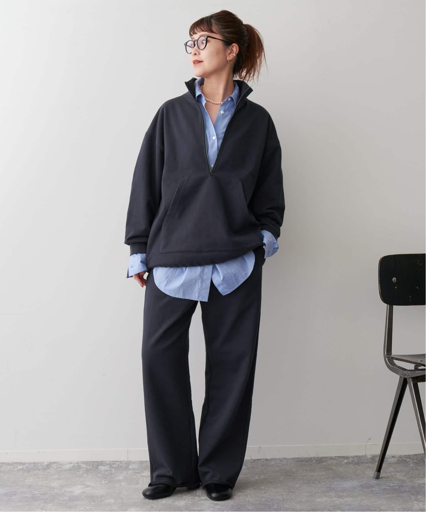 Spick and Span 裏毛イージーストレートパンツ スウェット36 追加》裏毛イージーストレートパンツ（スウェットパンツ）｜Spick