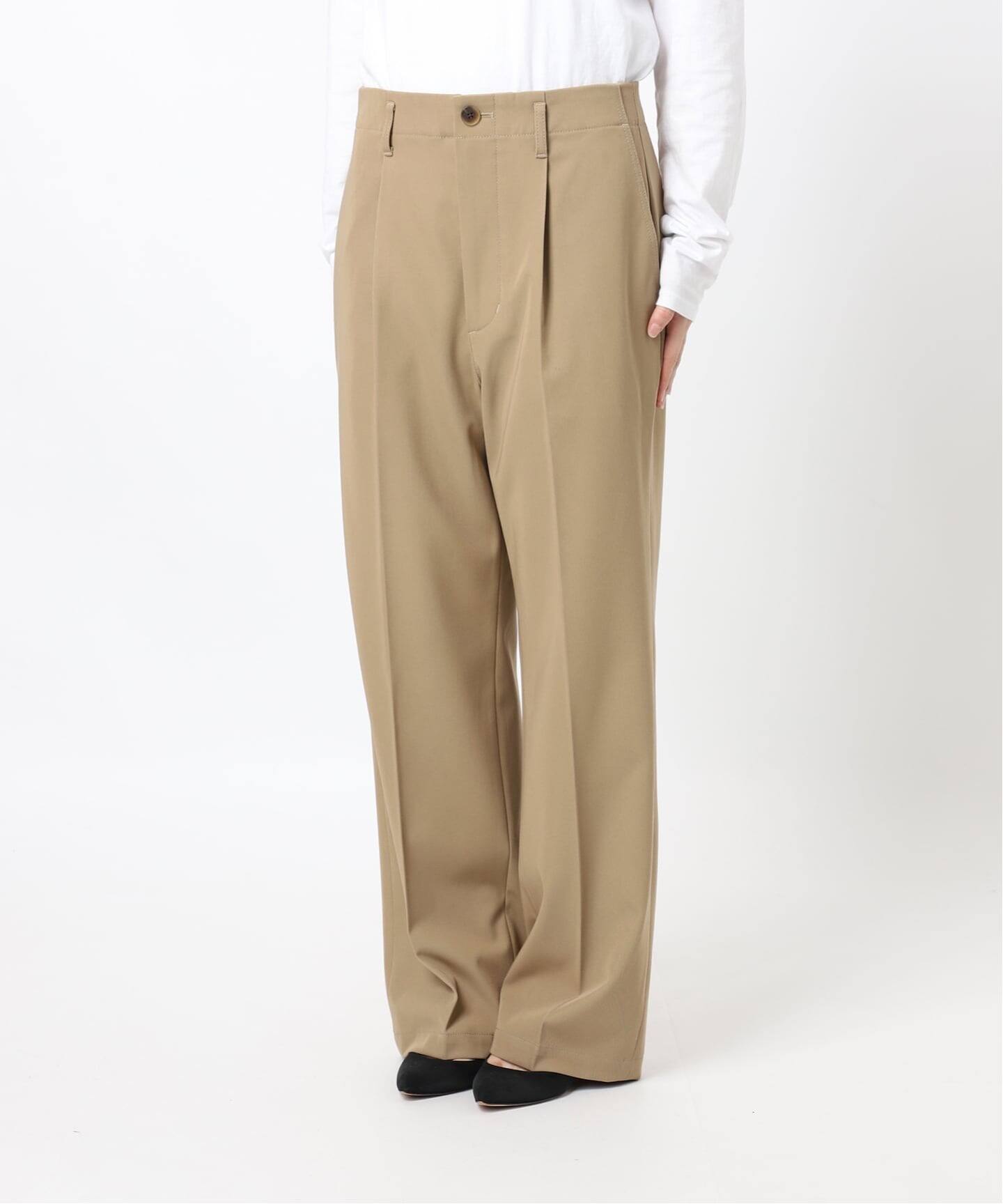 ドレープチノ1タックストレートパンツ（チノパンツ）｜Spick & Span
