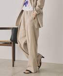 《セットアップ可 / 予約》ハイブリッドリネンイージーパンツ