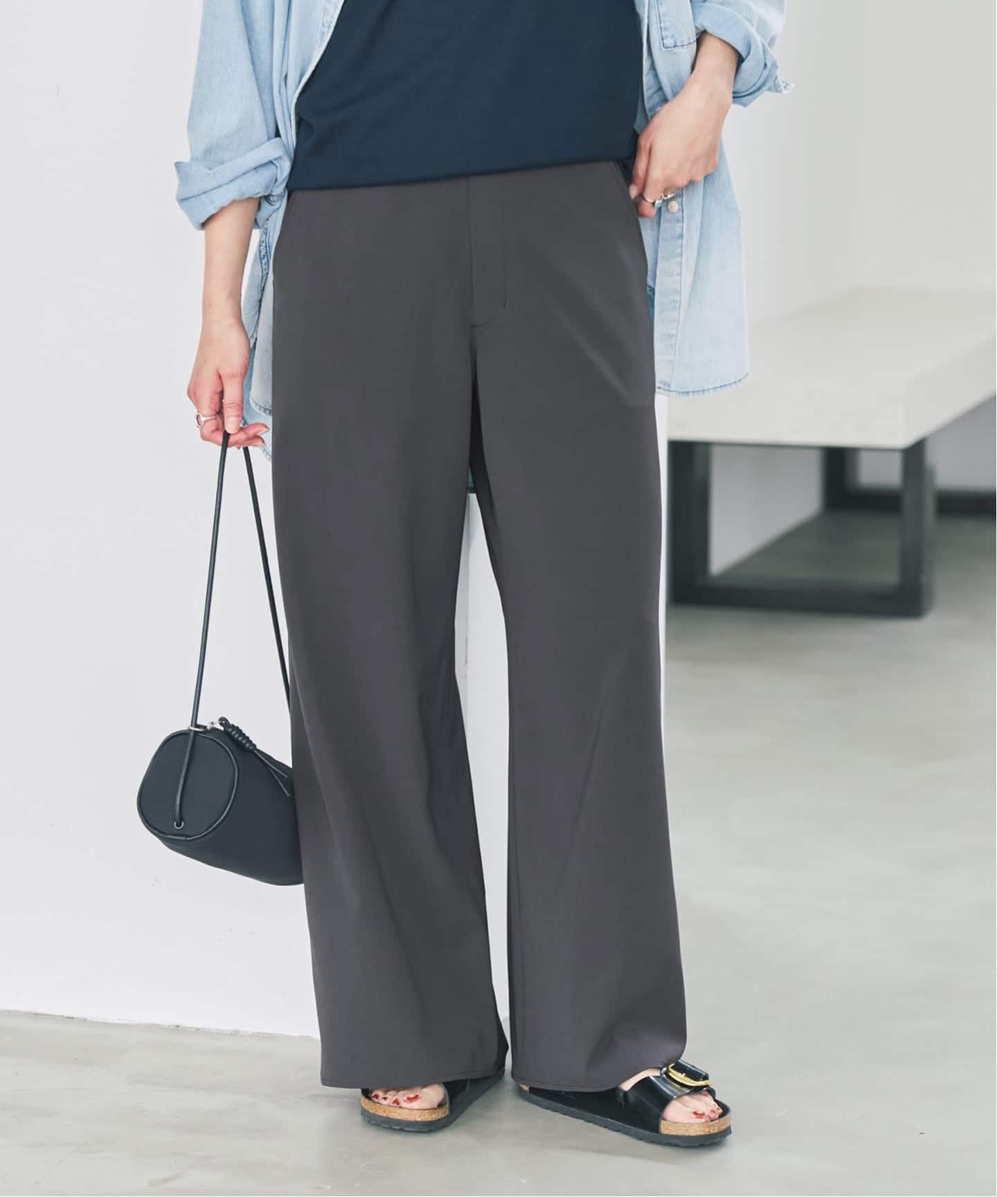 ドライストレッチワイドパンツ（スラックス）｜Spick & Span（スピック