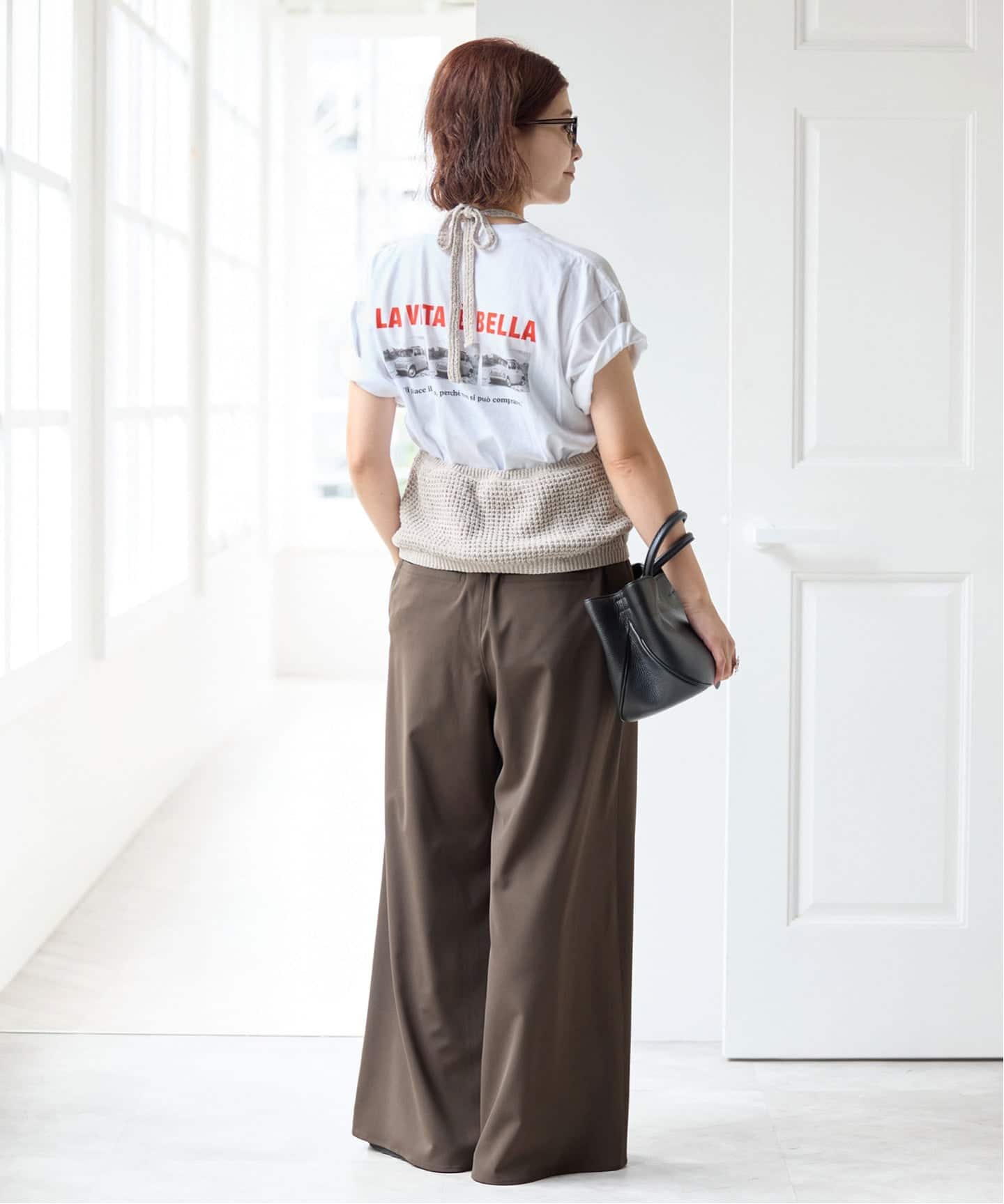 ドライストレッチワイドパンツ（スラックス）｜Spick & Span（スピック