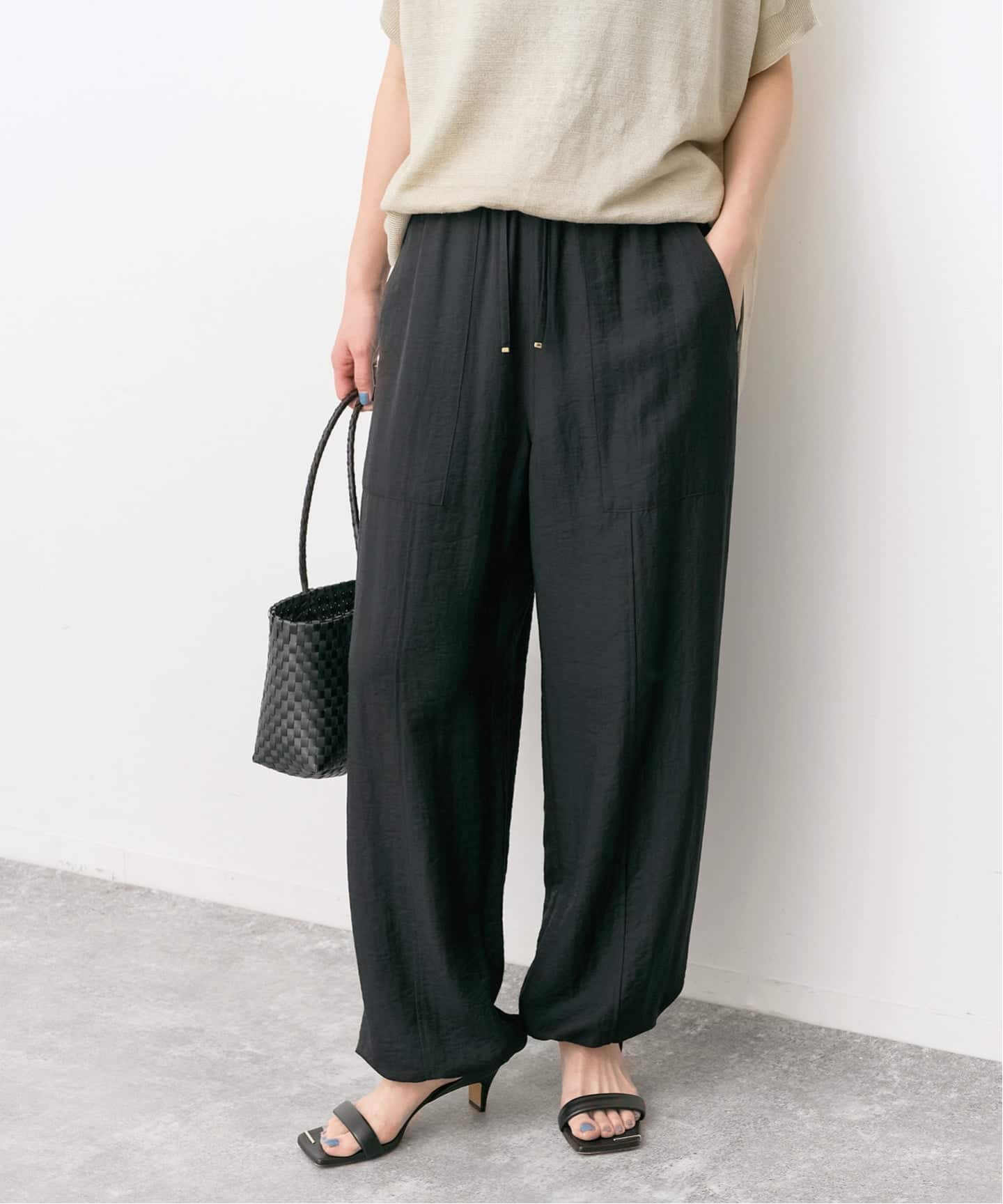 新品未使用 タグ付き Spic＆Span スピック＆スパン【2019A/W】 予約》ドレープツイルイージーファティーグパンツ（スラックス