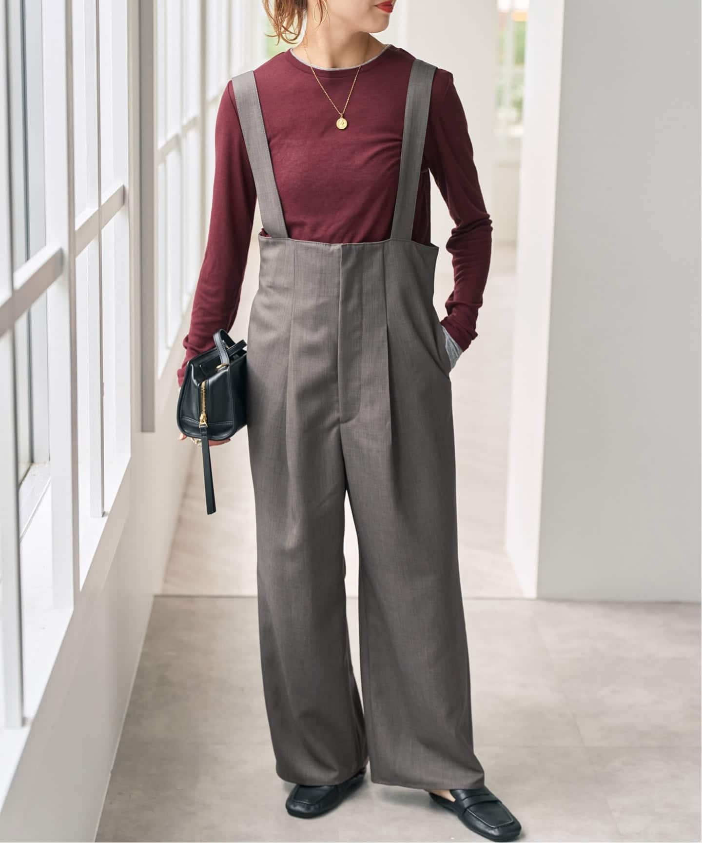 WEB限定 / 追加予約》プレーンクロスサスペンダーパンツ（その他パンツ