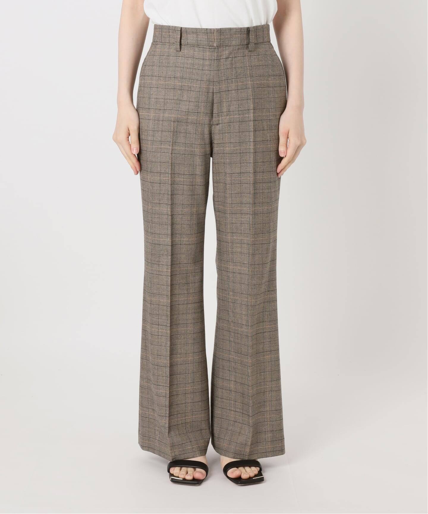 セットアップ可 / 予約》ウールブレンドグレンチェックパンツ