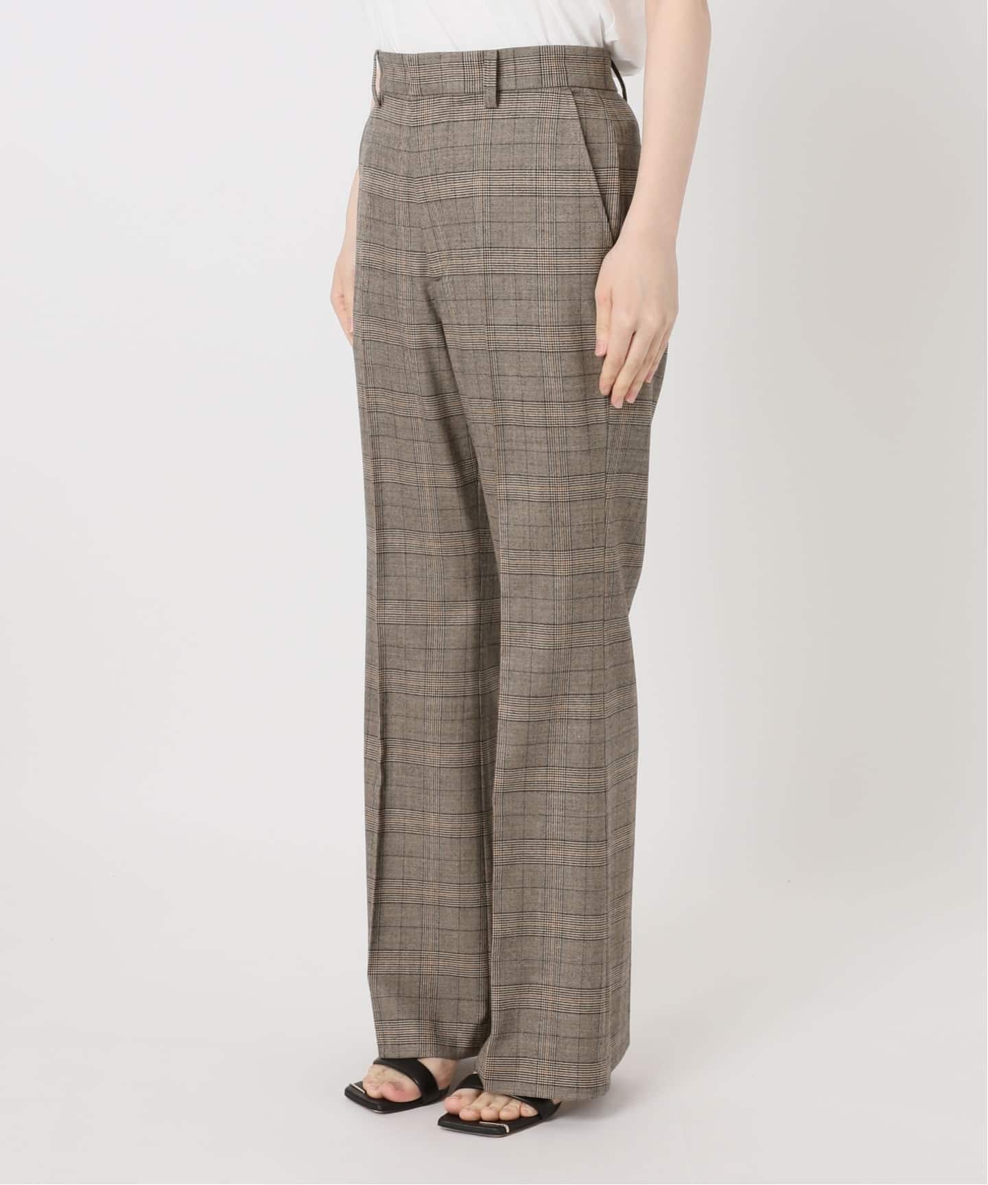 Spick and span  グレンチェック　テーパードパンツ セットアップ可 / 予約》ウールブレンドグレンチェックパンツ