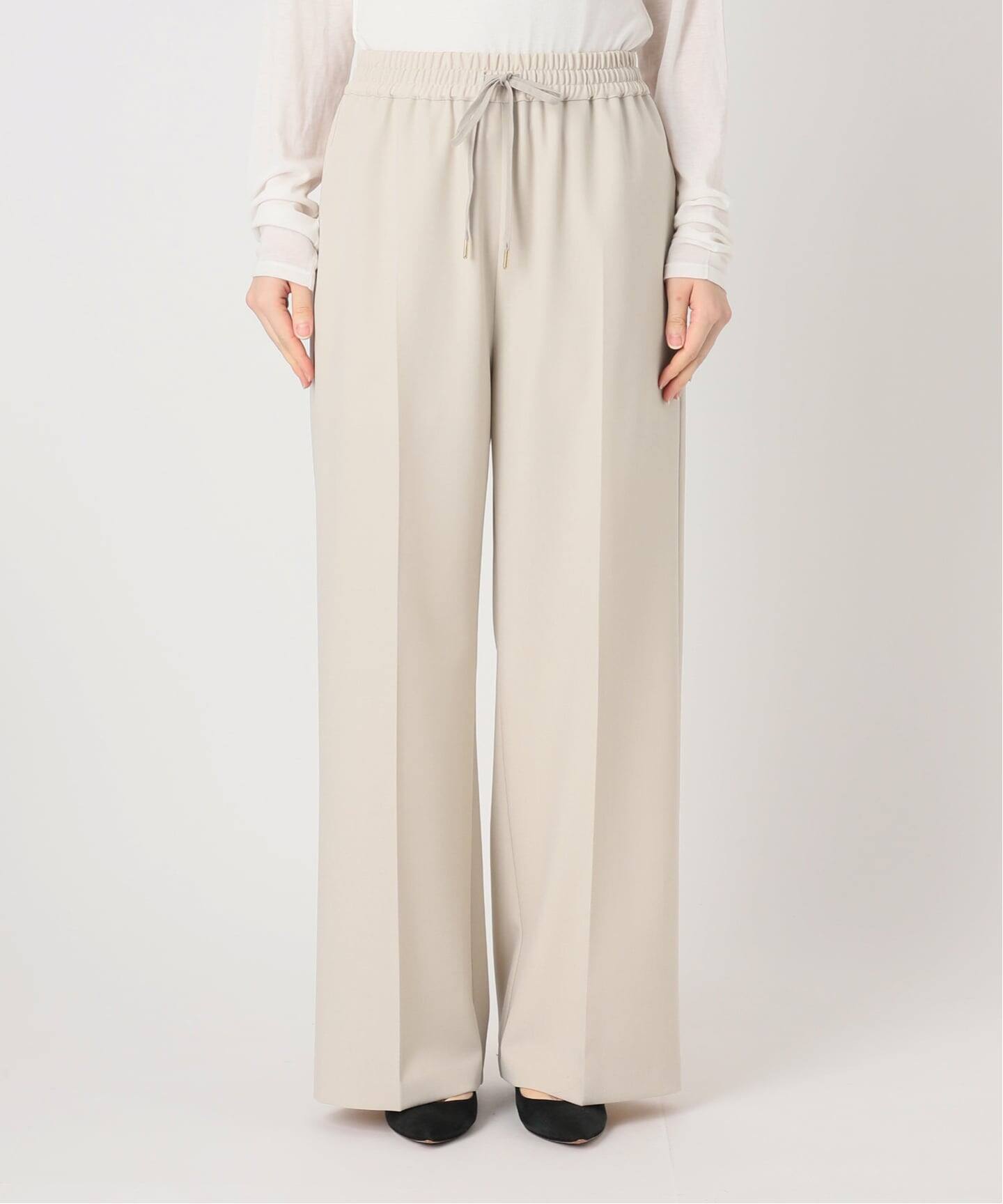 Spick and Span ドライギャバイージースラックスパンツ　ベージュ ドライギャバイージースラックスパンツ（スラックス）｜Spick & Span