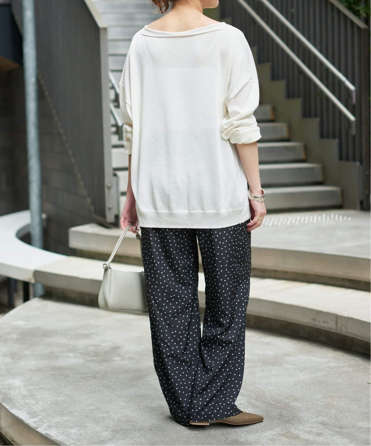 新品 spick and span ドットプリントイージーストレートパンツ WEB限定 / 追加予約》ドットプリントイージーストレートパンツ