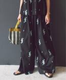 ne Quittez pas / ヌキテパ  Cotton Voile Jasmine Embroidery Gath