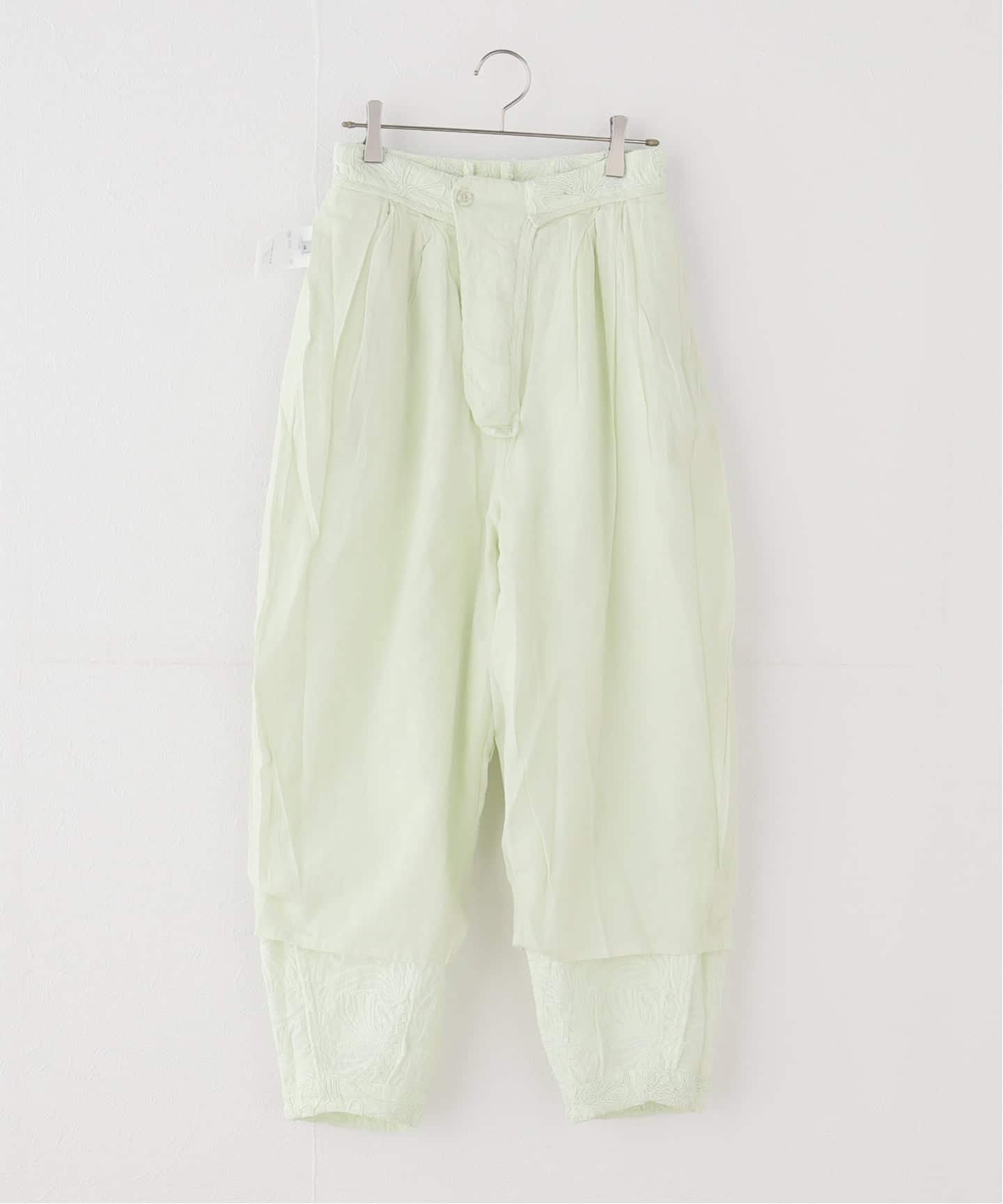一部店舗+WEB限定》SEEALL / シーオール TWISTED TUCK PANTS WITH