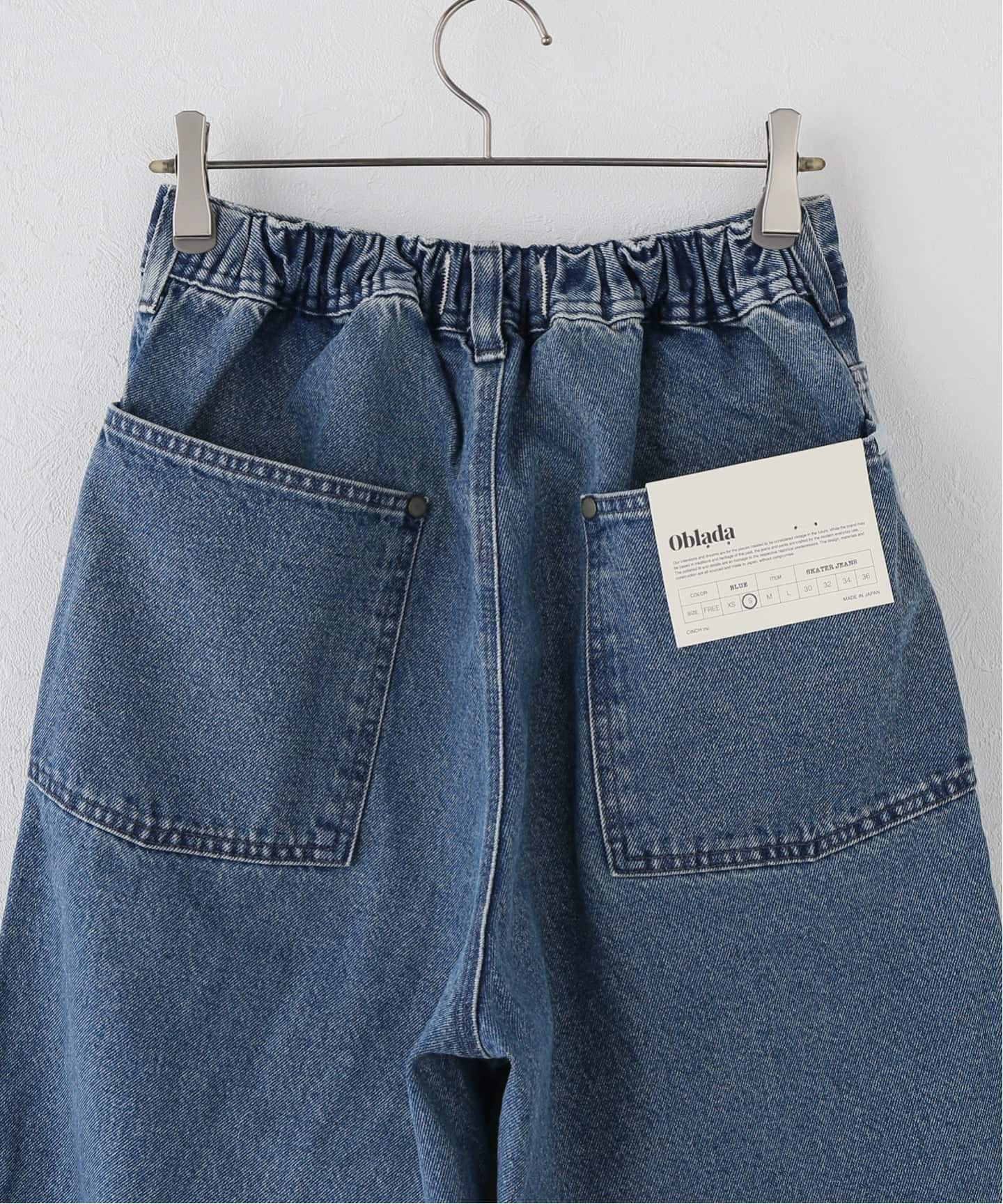 一部店舗+WEB限定》oblada / オブラダ SKATER JEANS（デニムパンツ