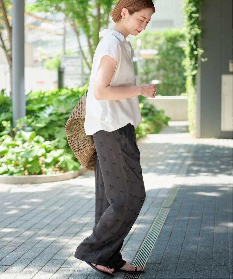 追加予約》TICCA / ティッカ フラワーエンブロイダリーパンツ（その他 