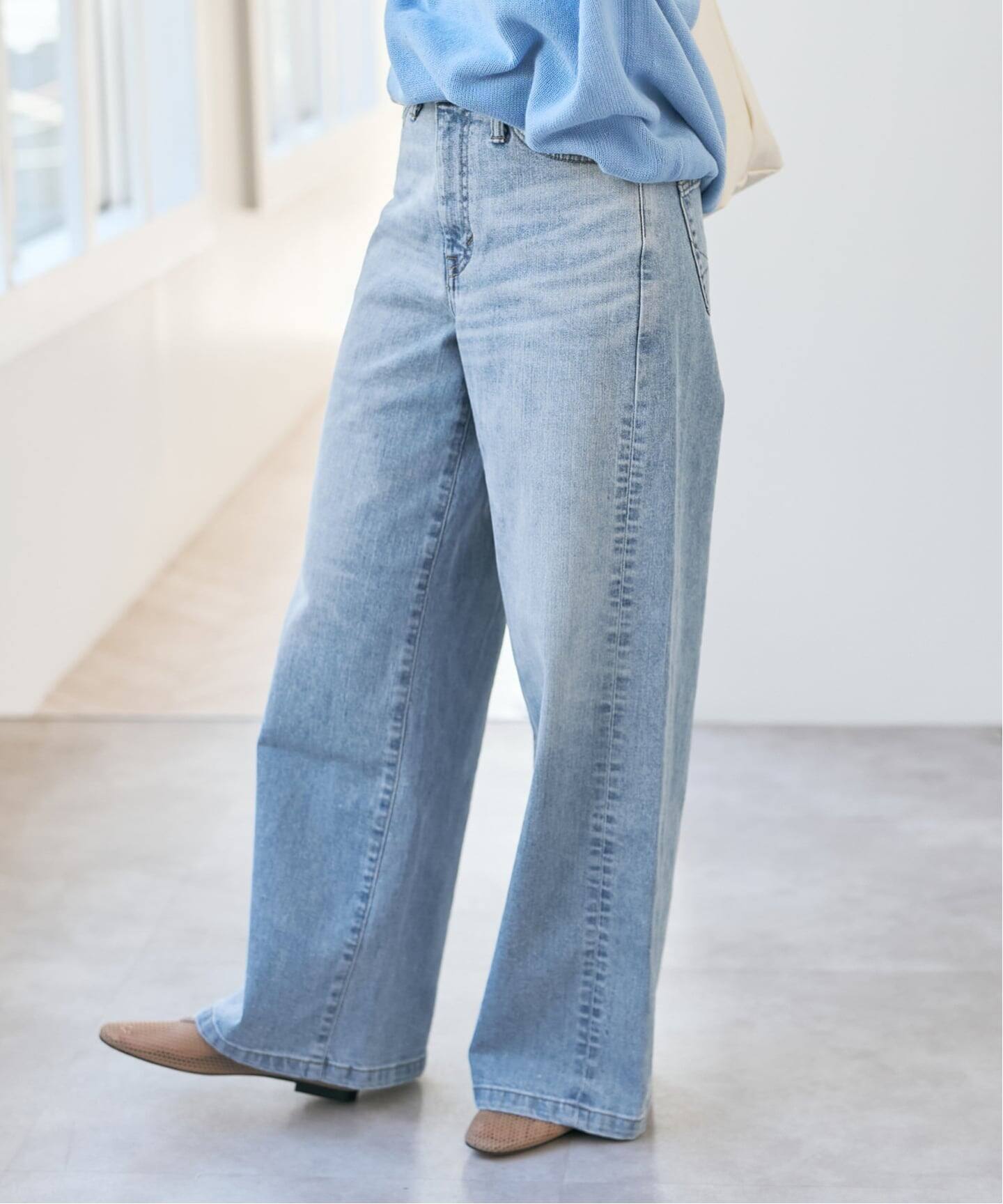 SOMETHING / サムシング 別注 NEW LISA WIDE*（デニムパンツ・ジーンズ