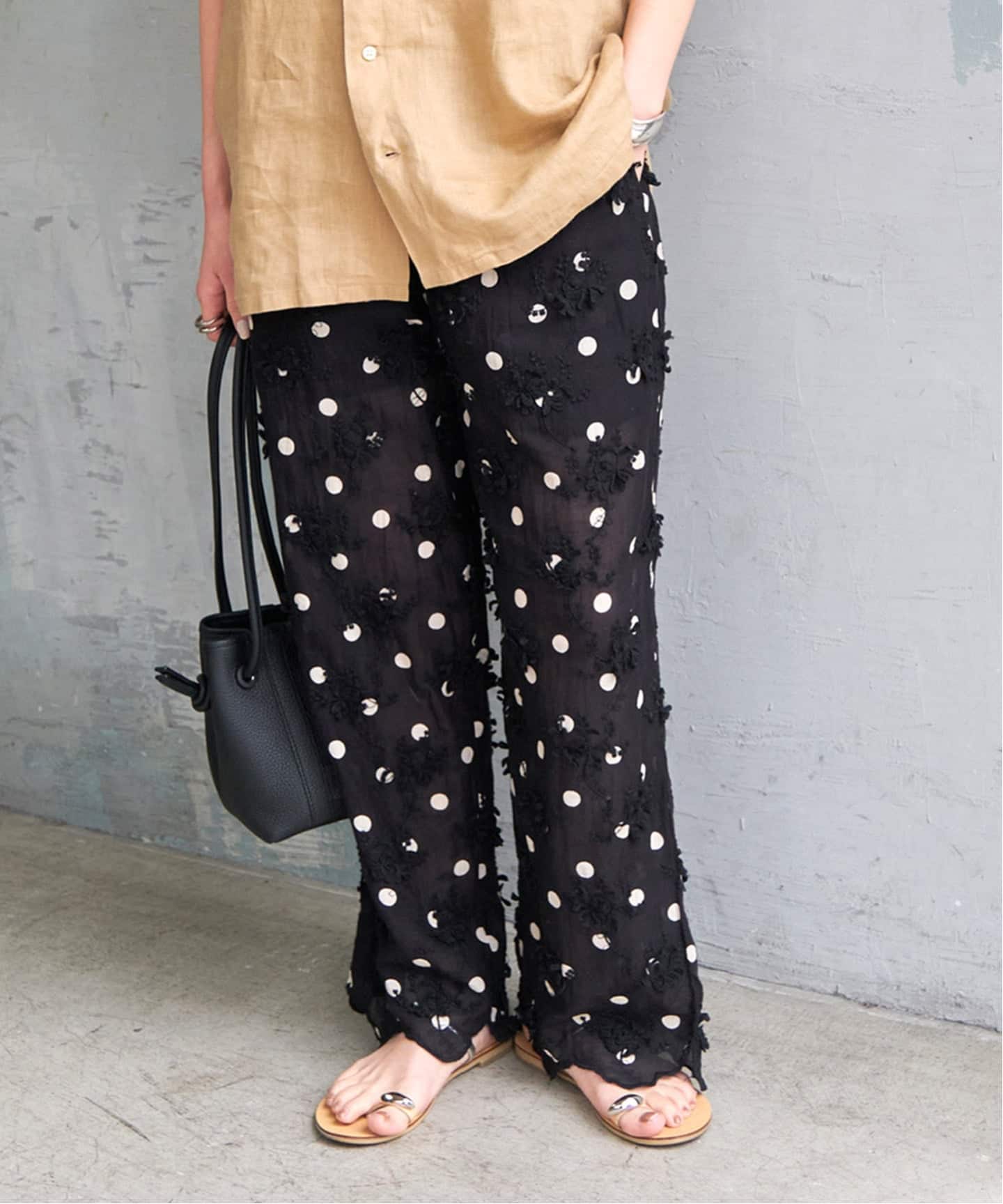 crinkle クリンクル 3D embroidery dot pants 追加》crinkle crinkle crinkle 3D embroidery dot pants（その他