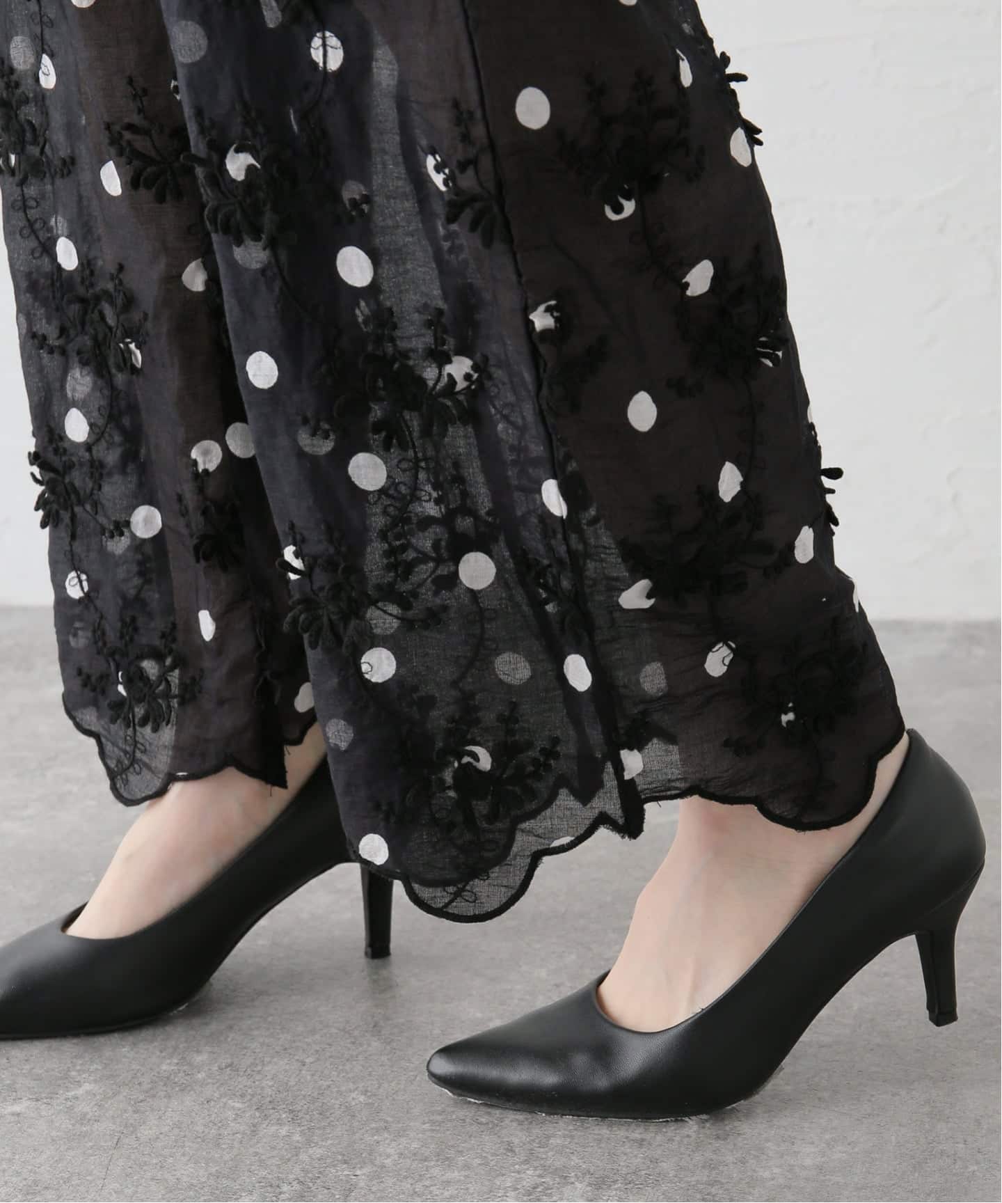 追加予約》crinkle crinkle crinkle 3D embroidery dot pants（その他