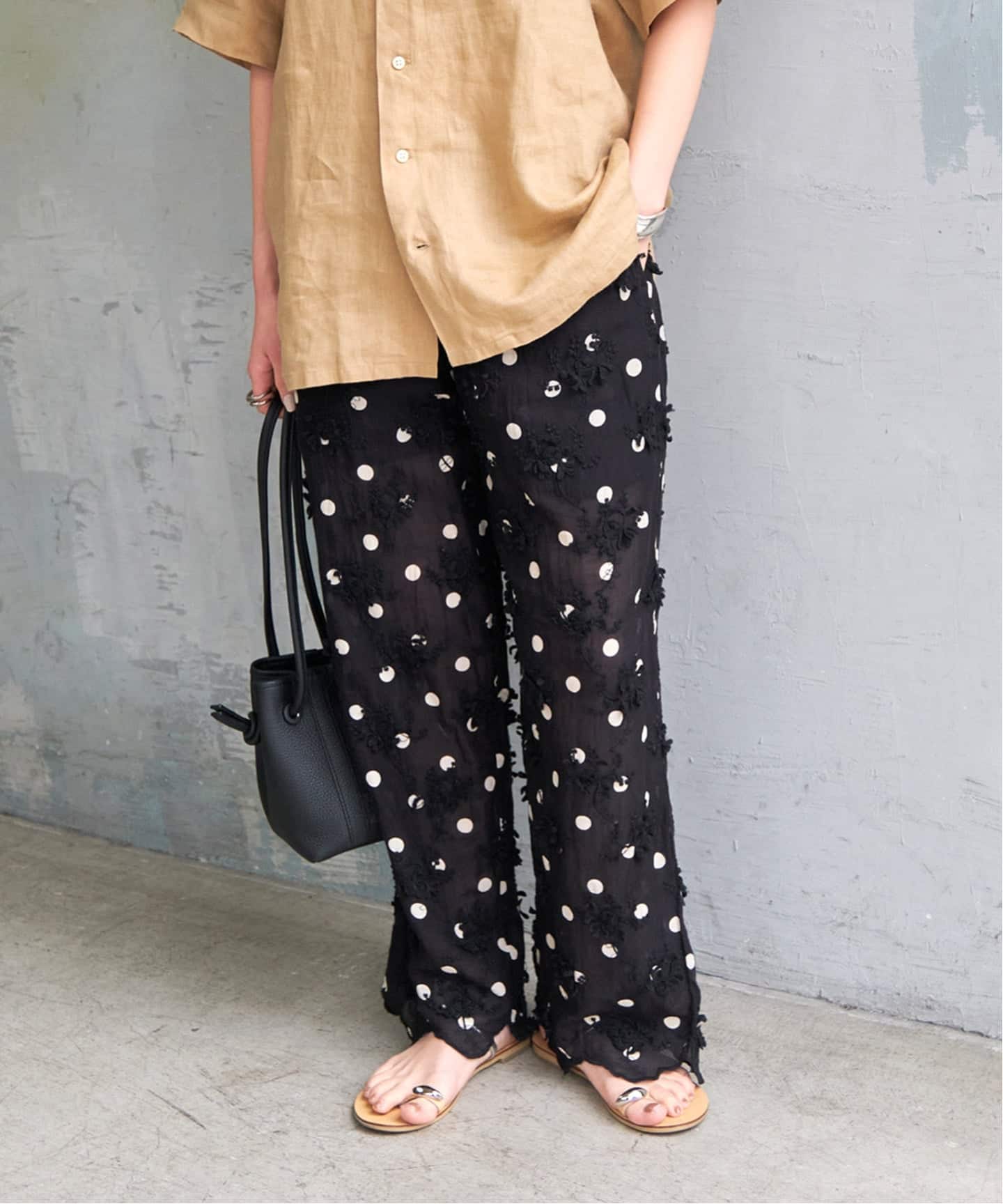 追加予約》crinkle crinkle crinkle 3D embroidery dot pants（その他