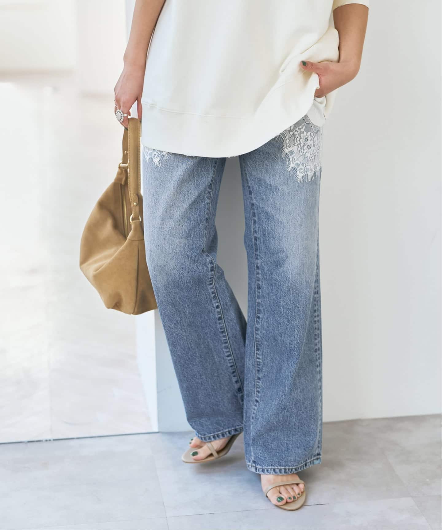 SOMETHING / サムシング 別注 VINTAGE SLIM WIDE*（デニムパンツ
