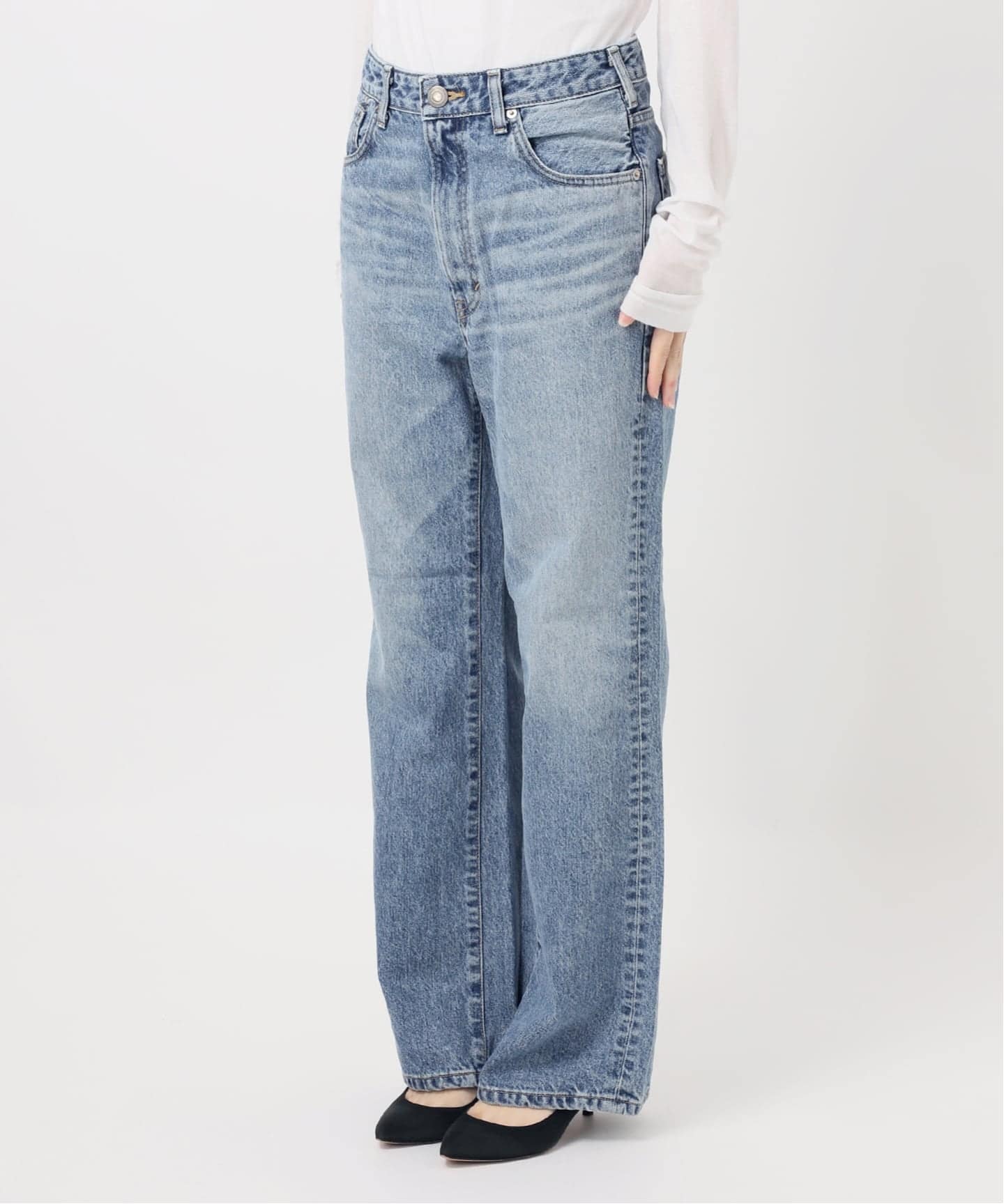 SOMETHING / サムシング 別注 VINTAGE SLIM WIDE*（デニムパンツ