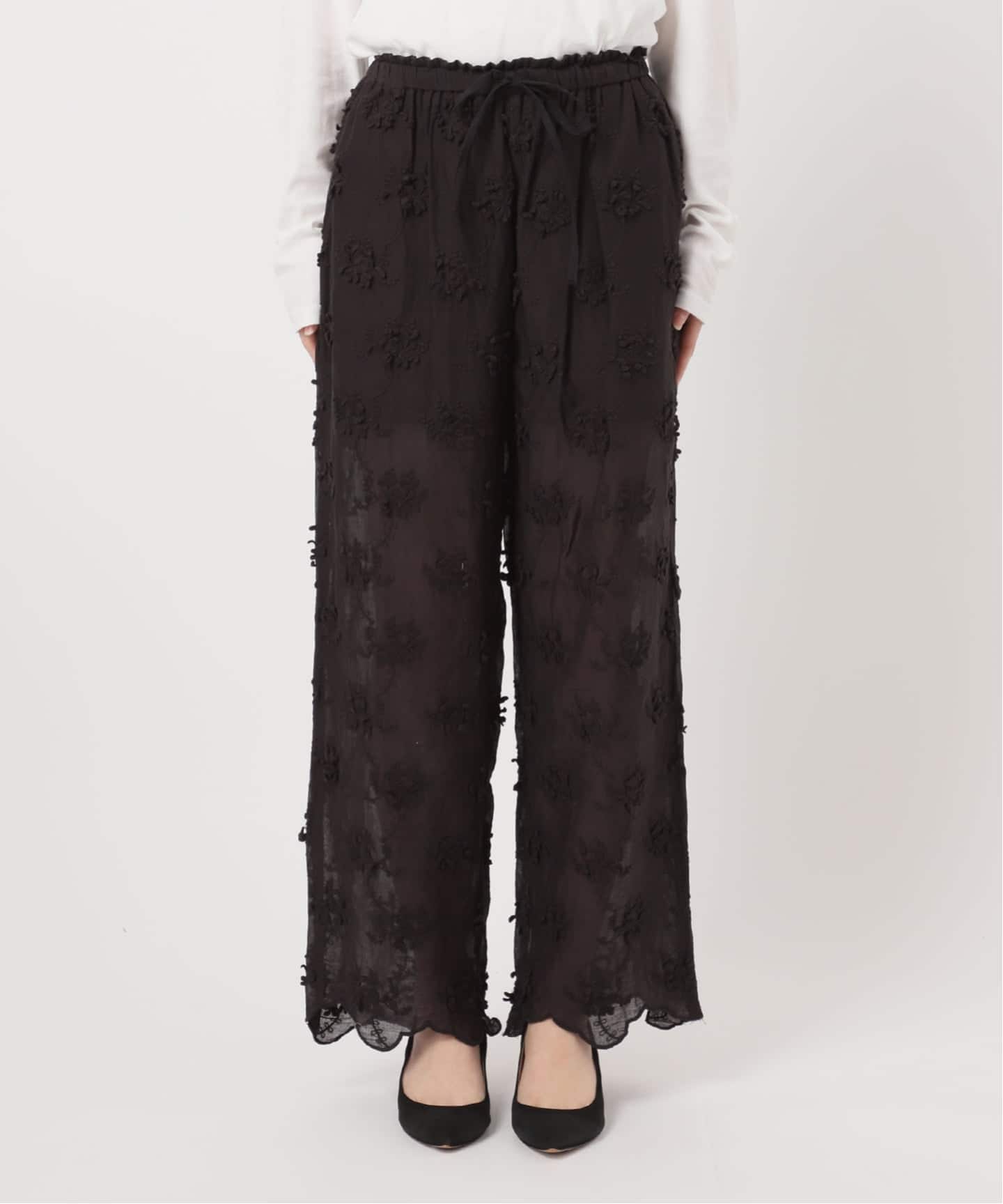 予約》crinkle crinkle crinkle sheer cotton 3D embroidery easy