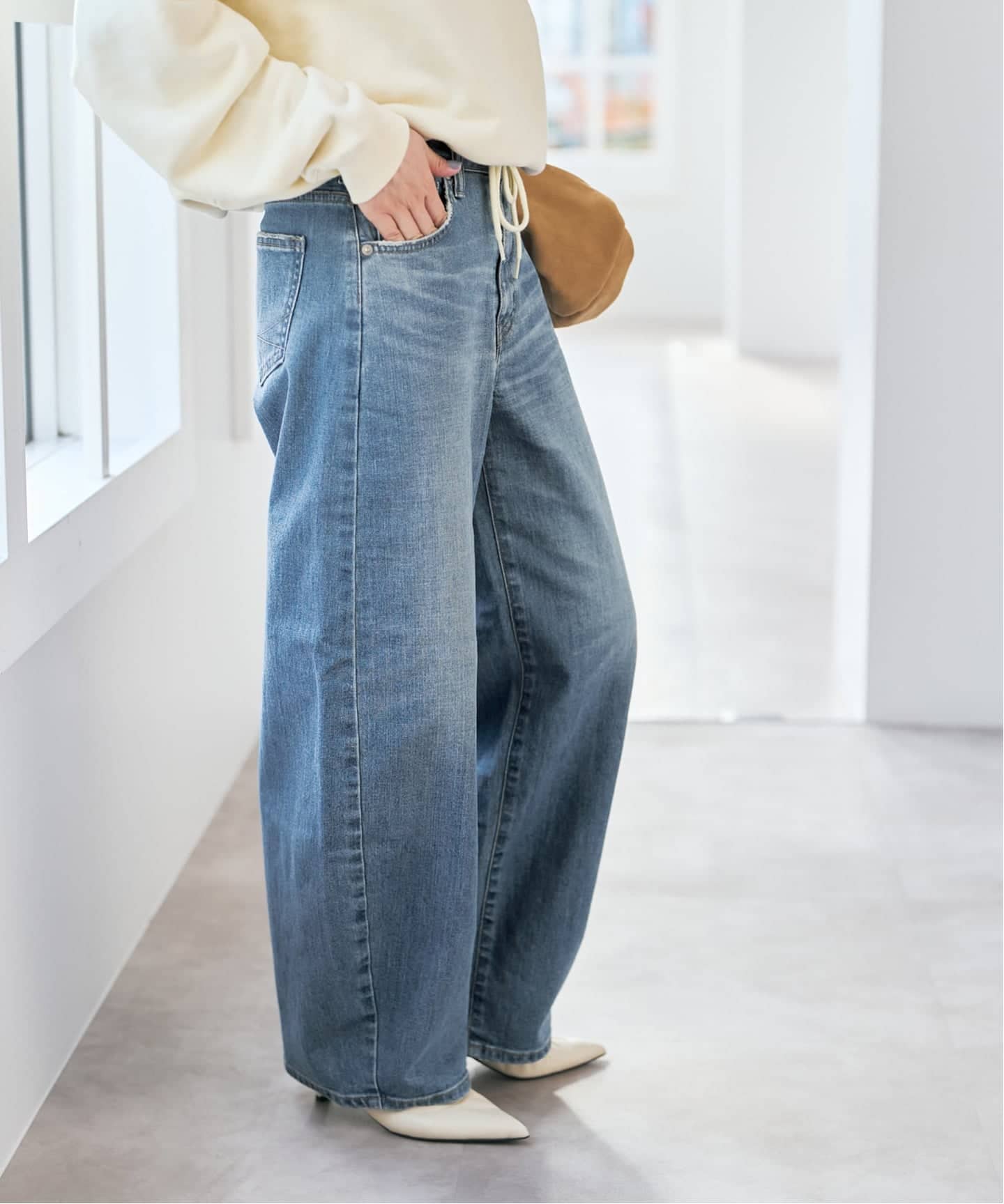 追加》SOMETHING / サムシング 別注 NEW HANA CURVE TAPERED*（デニム