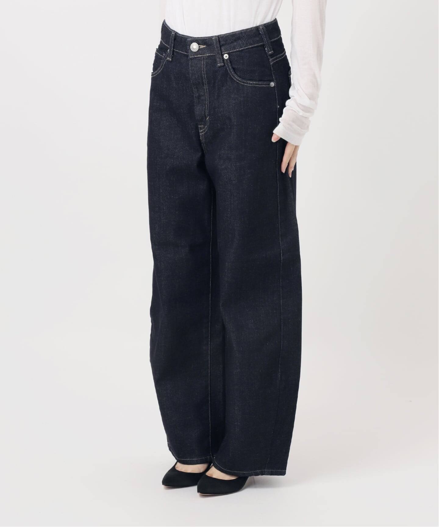 サムシングさん専用、 SOMETHING [サムシング] スーパーハイライズワイドストレートデニム