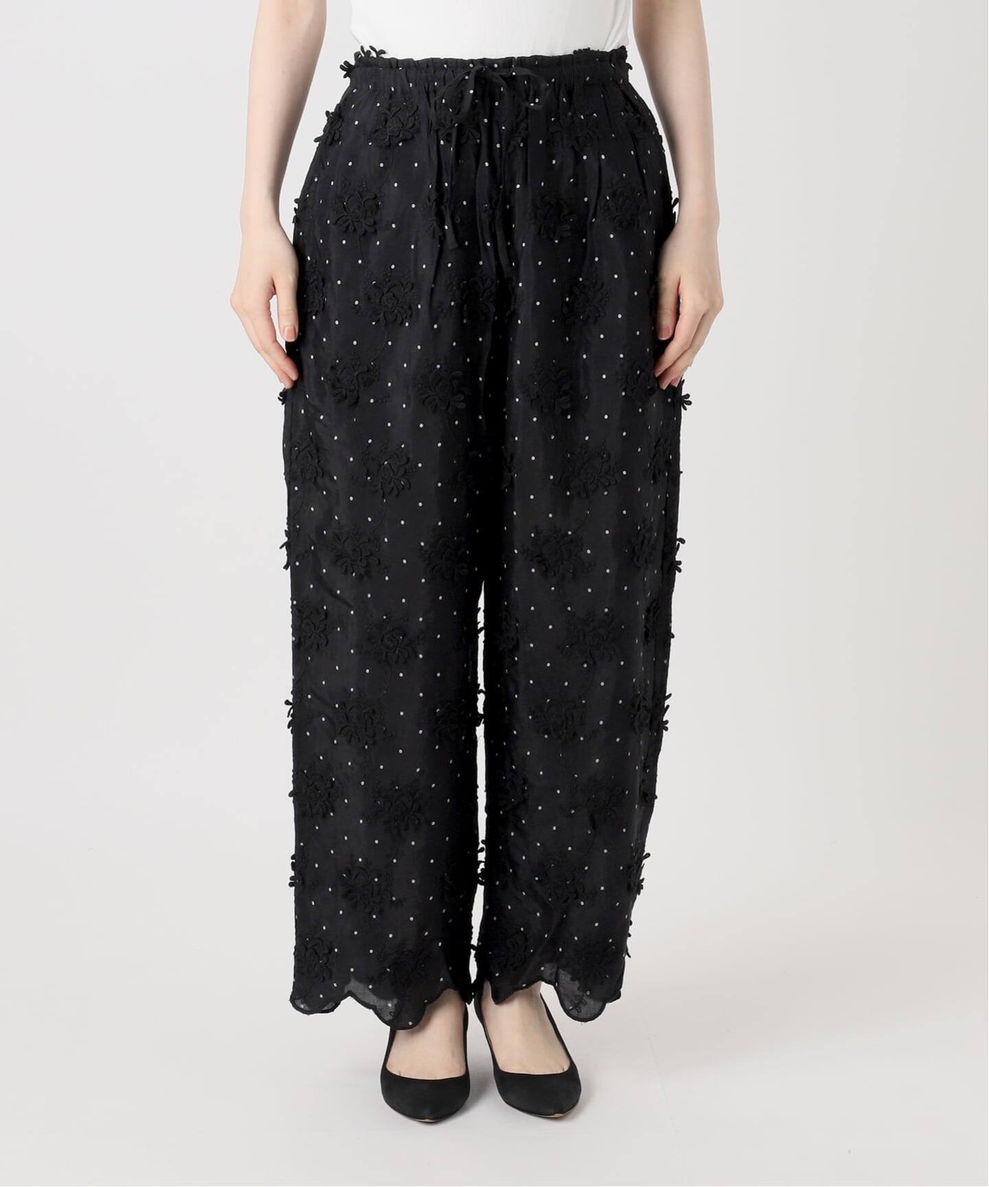 パンツ crinkle crinkle crinkle 3D dot pants 予約》crinkle crinkle crinkle dot 3D rayon shuntang easy pants
