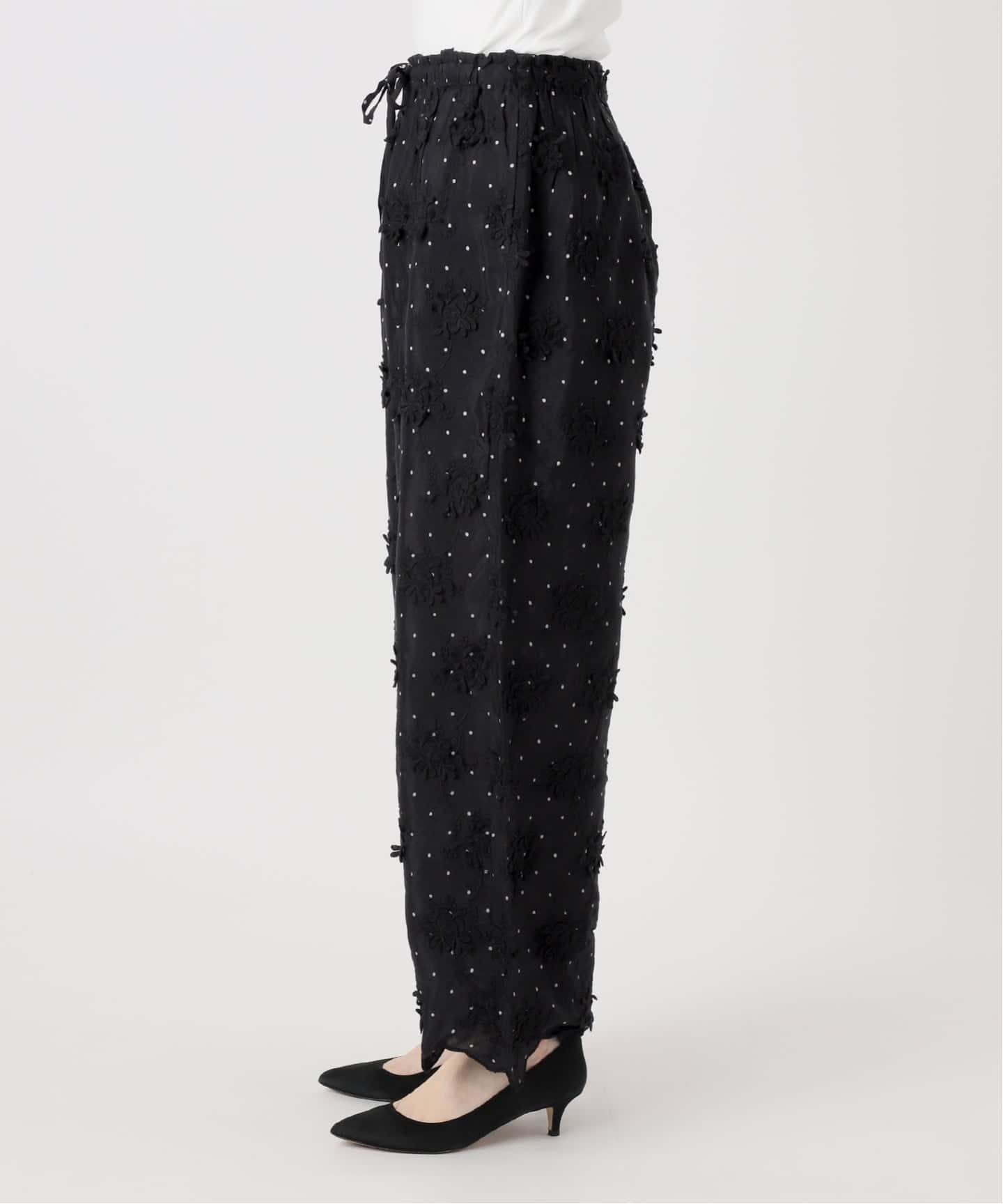 予約》crinkle crinkle crinkle dot 3D rayon shuntang easy pants