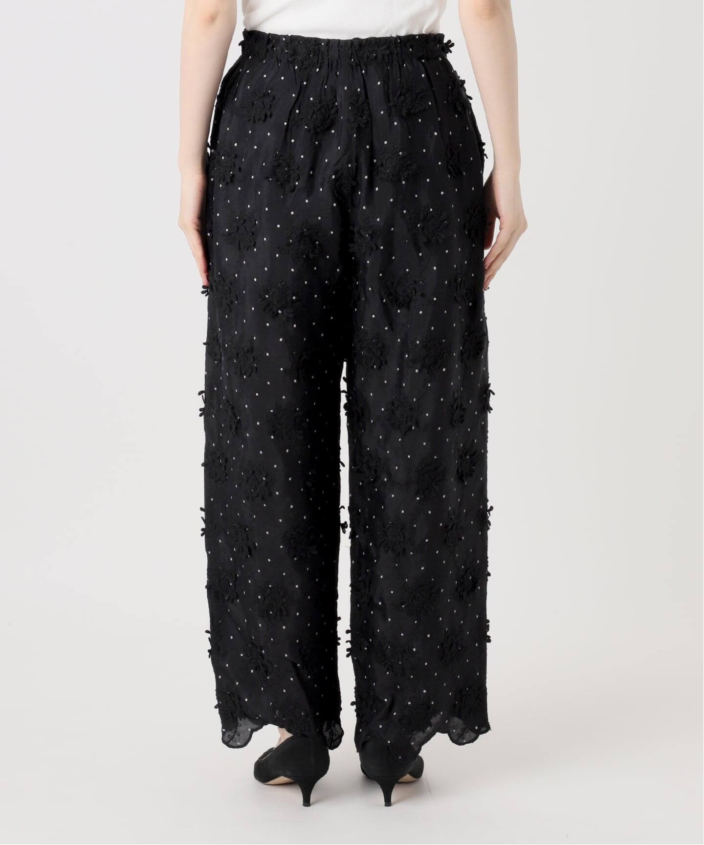 crinkle crinkle crinkle dot 3D rayon shuntang easy pants（その他