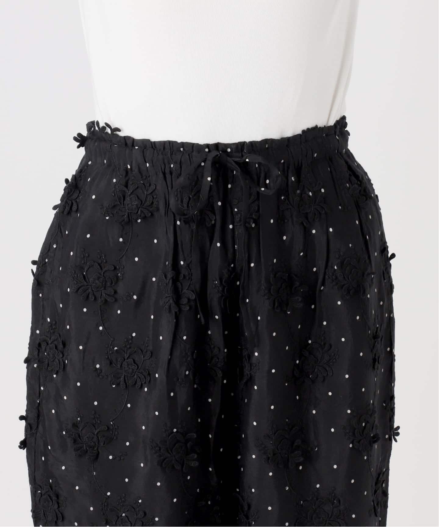 crinkle crinkle crinkle dot 3D rayon shuntang easy pants（その他