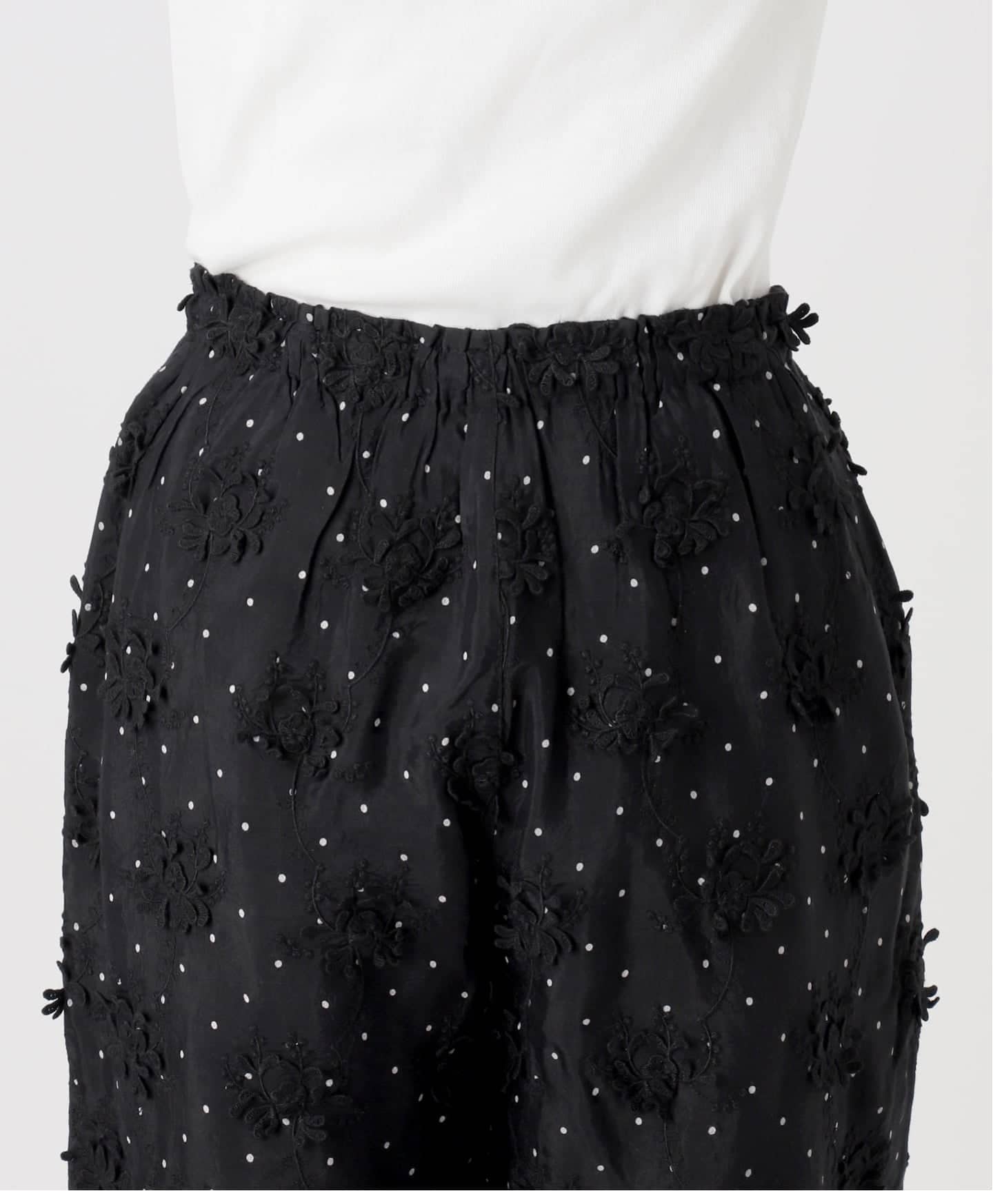 予約》crinkle crinkle crinkle dot 3D rayon shuntang easy pants