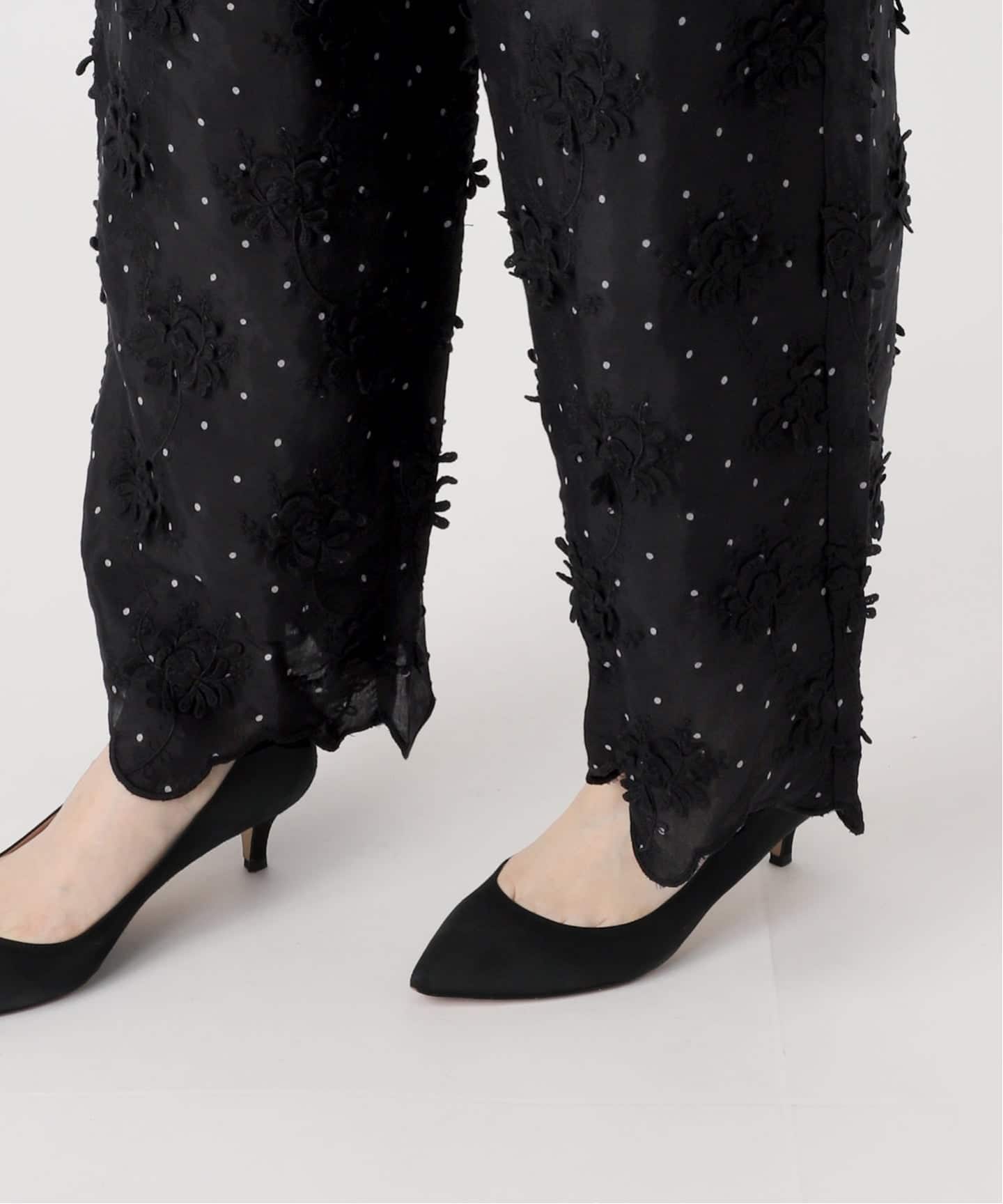 予約》crinkle crinkle crinkle dot 3D rayon shuntang easy pants