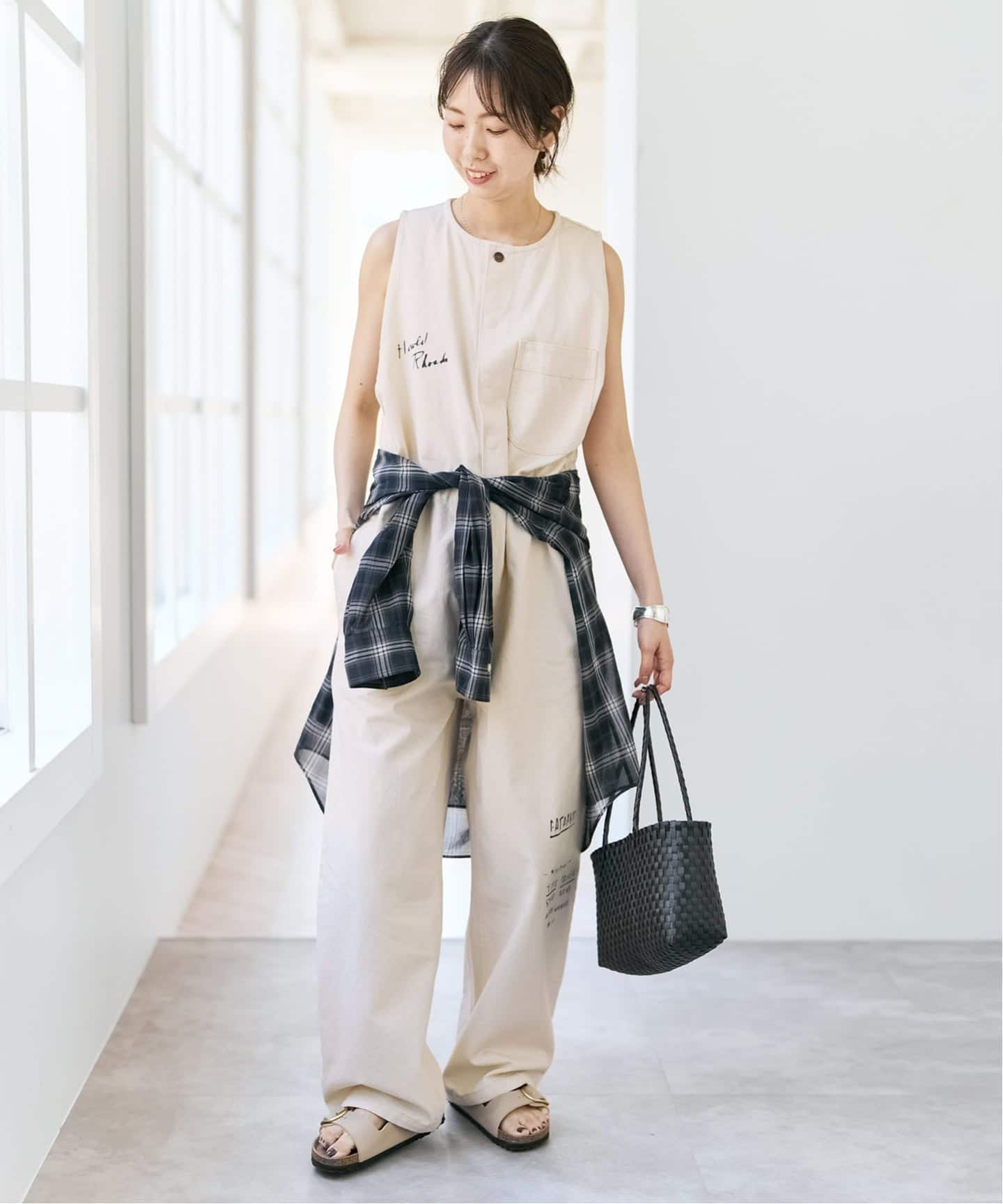 スピックアンドスパンSpick & Span CO/PE天竺オールインワン Spick & Span｜スピック アンド スパンのオールインワン・サロペット