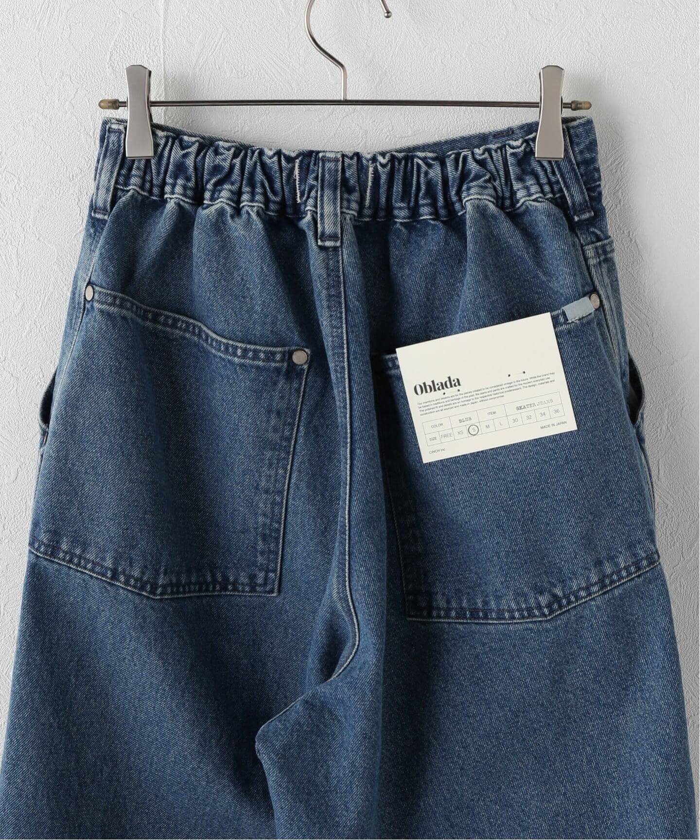 一部店舗+WEB限定》oblada / オブラダ SKATER JEANS（デニムパンツ 