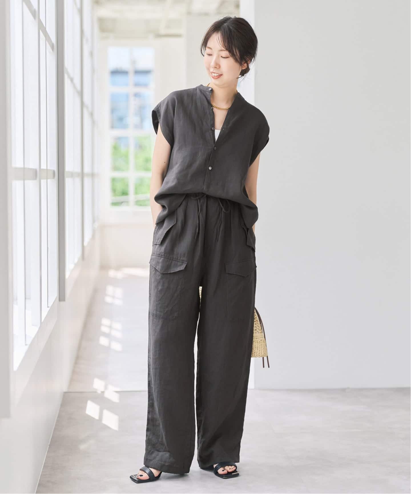 予約》TICCA / ティッカ リネンカーゴパンツ（カーゴパンツ）｜Spick