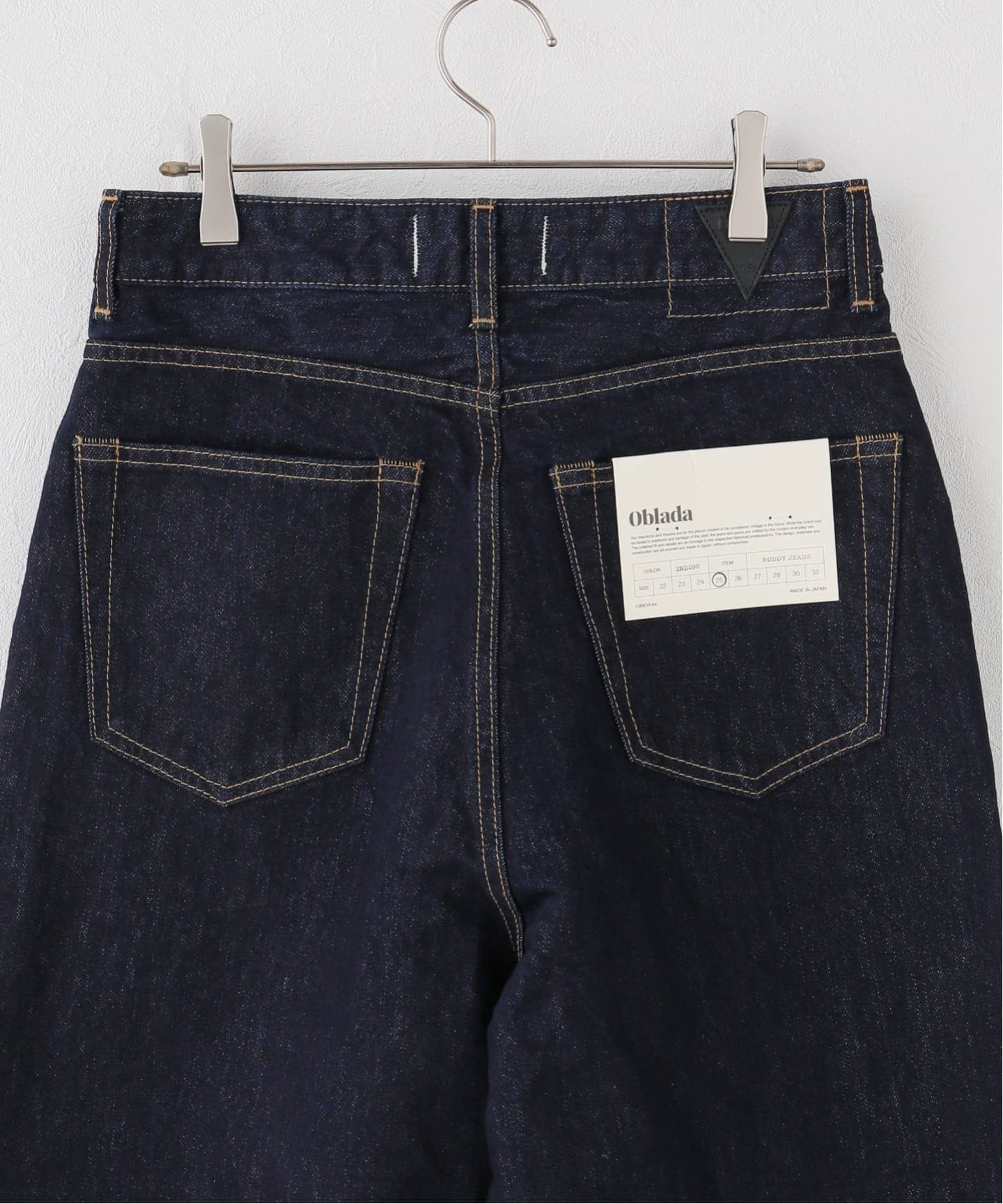 一部店舗+WEB限定》oblada / オブラダ BUDDY JEANS(INDIGO)（デニム