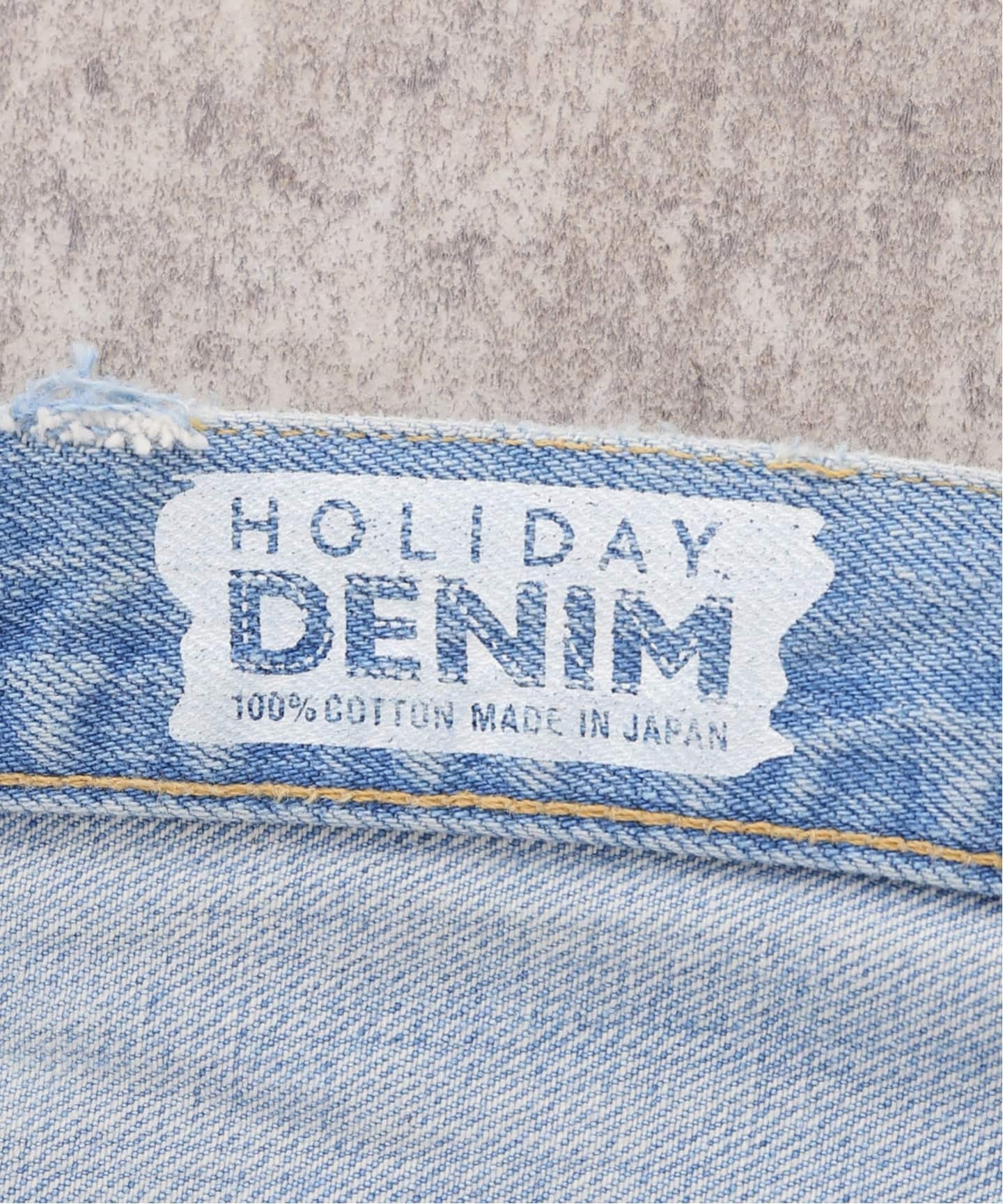 一部店舗+WEB限定》HOLIDAY/ホリデイ DAMAGE DENIM SUSPENDER PANTS